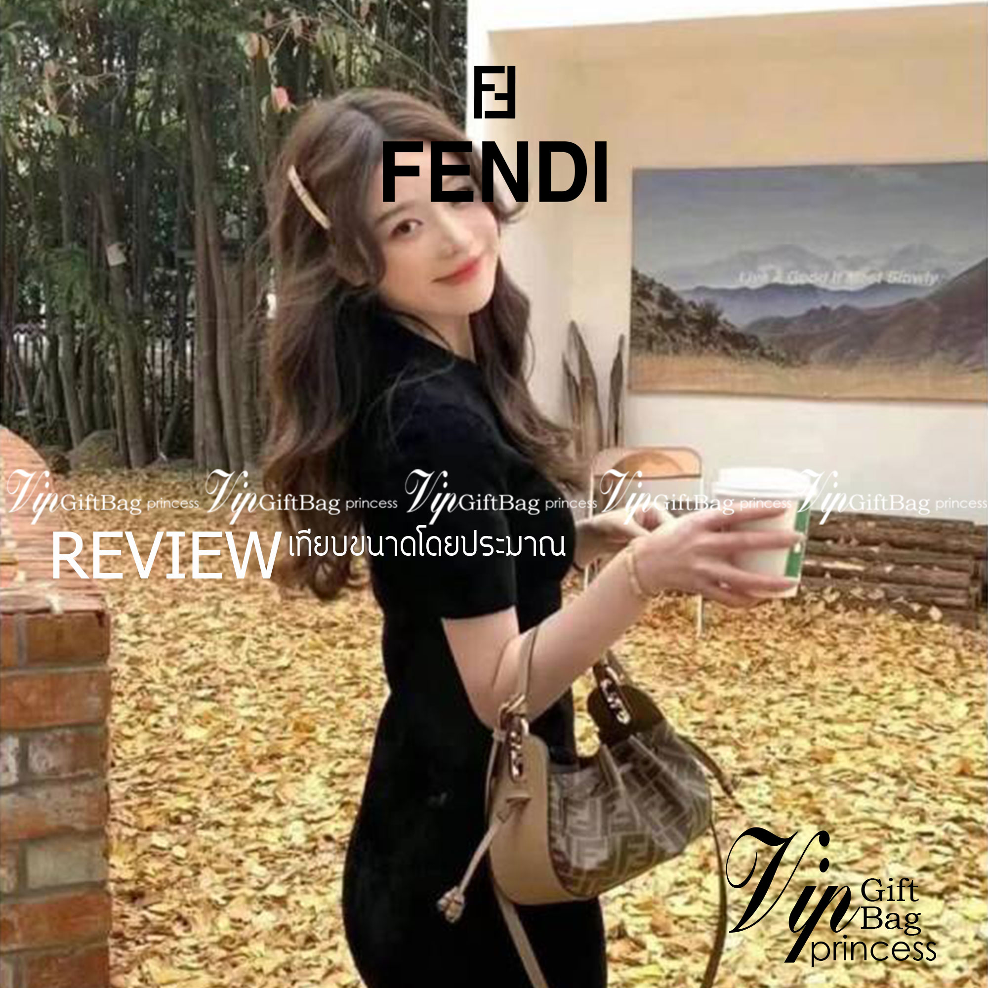 Fendi Pomodorino mini FF leather bag / FENDI FF mini bag รุ่นลิมิเต็ด หายาก ขนาดกำลังสวย ดีไซน์ทรงไม่ซ้ำใคร เก๋ๆตรงดีเทลรูดเก็บปากกระเป๋า วัสดุหนังแคนวาสเคลือบลาย มาพร้อมหูจับในตัว และสายครอสมีมาให้ ปรับได้เล็กน้อย ภายในโล่งกว้าง ใส่ของจำเป็นได้ครบ ใบจริง