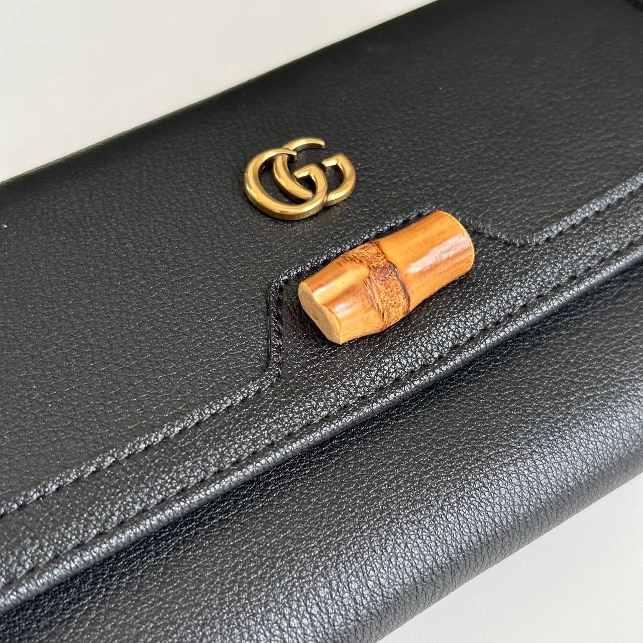 Gucci Diana chain wallet with bamboo / Gucci wallet Double G เกรดออริจินอล กระเป๋าสตางค์กุชชี่พร้อมสายโซ่ ภาพถ่ายจากงานขายจริง ใช้งานต่างประเทศได้