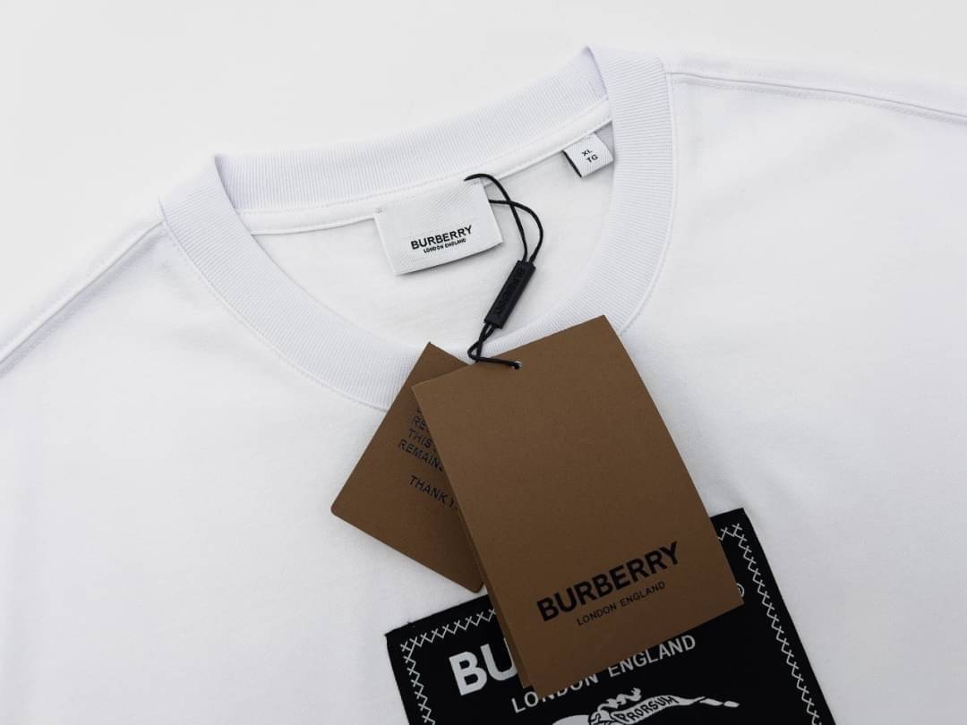 Burberry T-Shirt / BB T-Shirts เสื้อยืดแบรนด์เนม เสื้อแบรนด์หรู เกรดออริจินอล สลับแท้ ภาพถ่ายจากงานจริง ใช้งานต่างประเทศได้