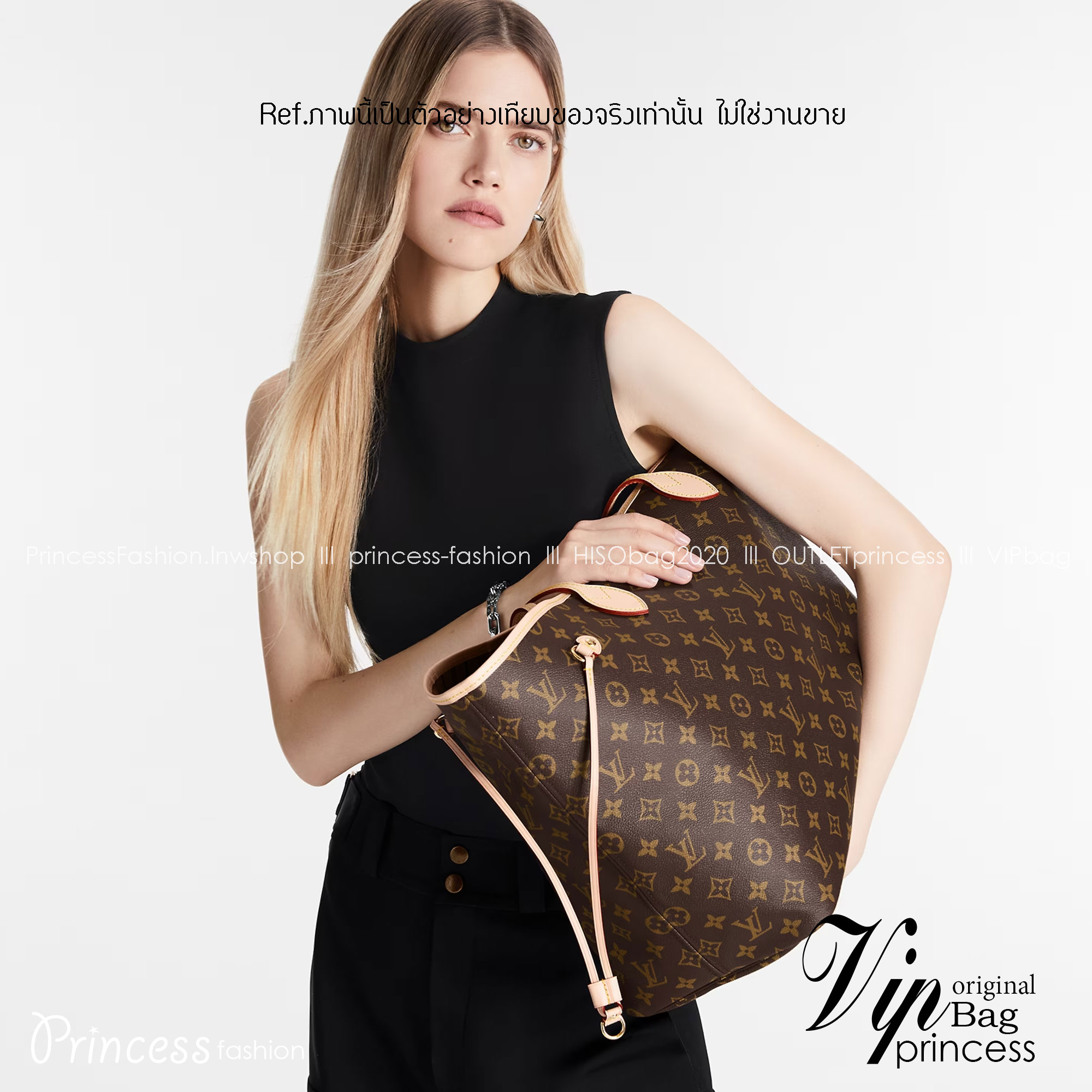 LV Neverfull GM Monogram 36cm / LV Shopping Bag พร้อมส่ง 4 สี **สินค้าเกรดออริจินอล 1:1 สลับแท้ ใช้งานต่างประเทศได้ งานสวยตามรูป ภาพถ่ายจากงานขายจริง