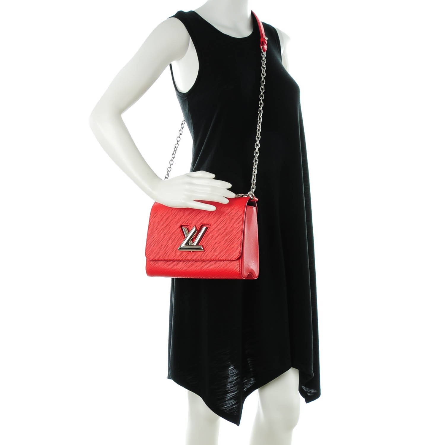 VIP 】หนังแท้ LOUIS VUITTON Epi Twist Shoulder Bag MM 4 สี พร้อมส่งที่ไทย