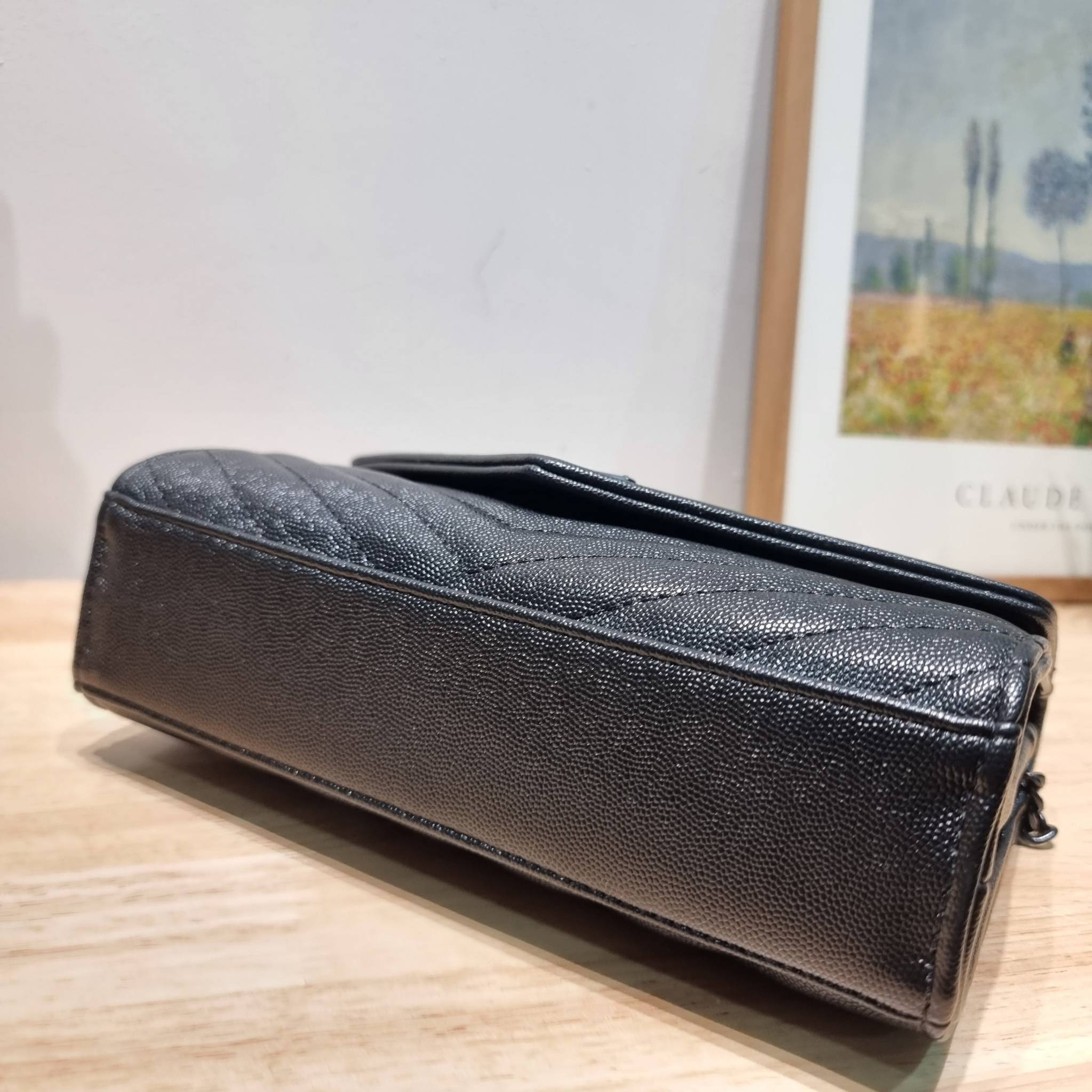 YSL WOC 9 ไม่เคยผิดหวังจริงๆ!! กับรุ่นที่สาวๆรู้กัน Yves Saint laurent clutch bag with chain กระเป๋าสะพายทรง woc สุดฮอต ดีไซน์เรียบหรู