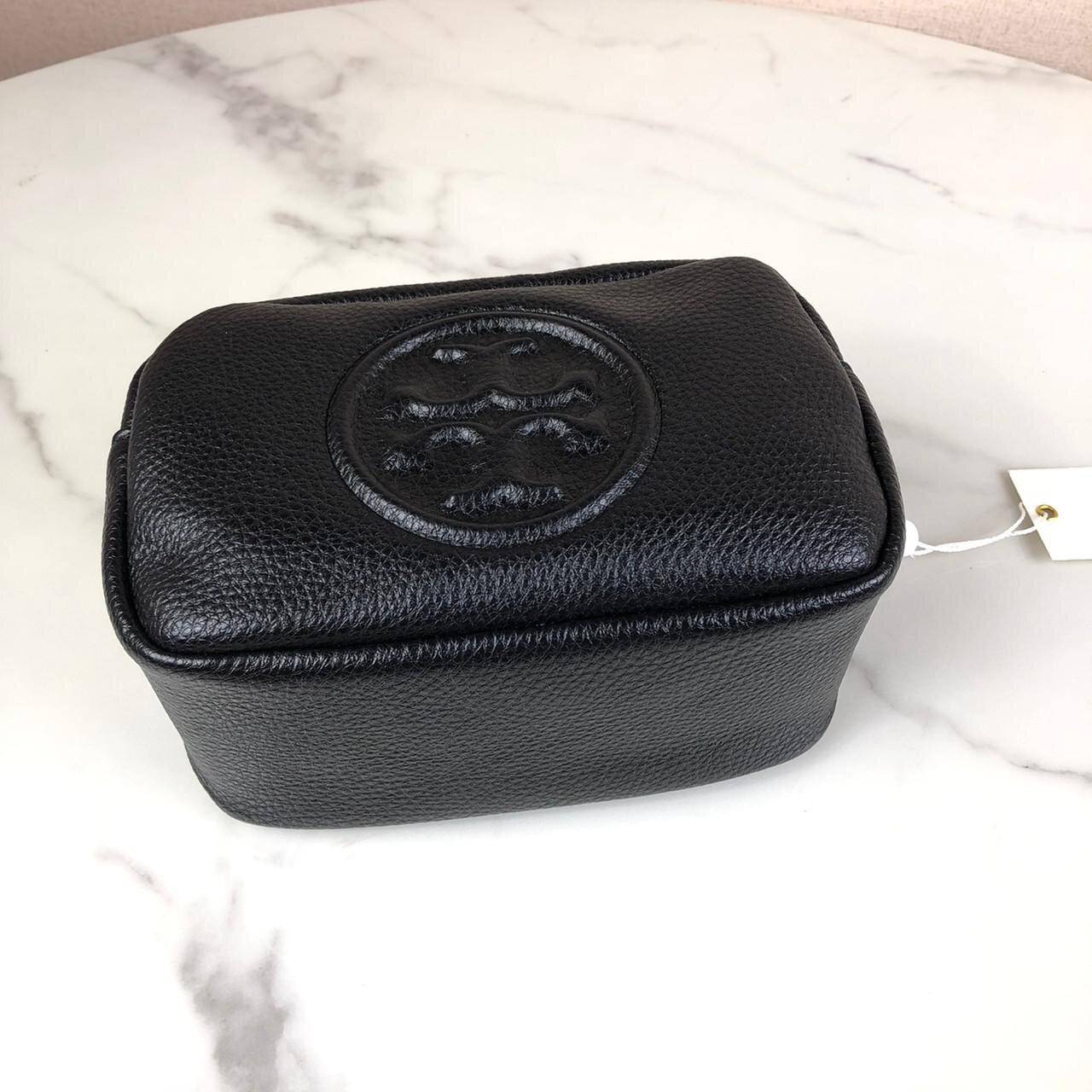 ของแท้ 💯% Tory Burch Perry Bombe Mini Leather Crossbody กระเป๋าสะพาย 2 ช่องซิป