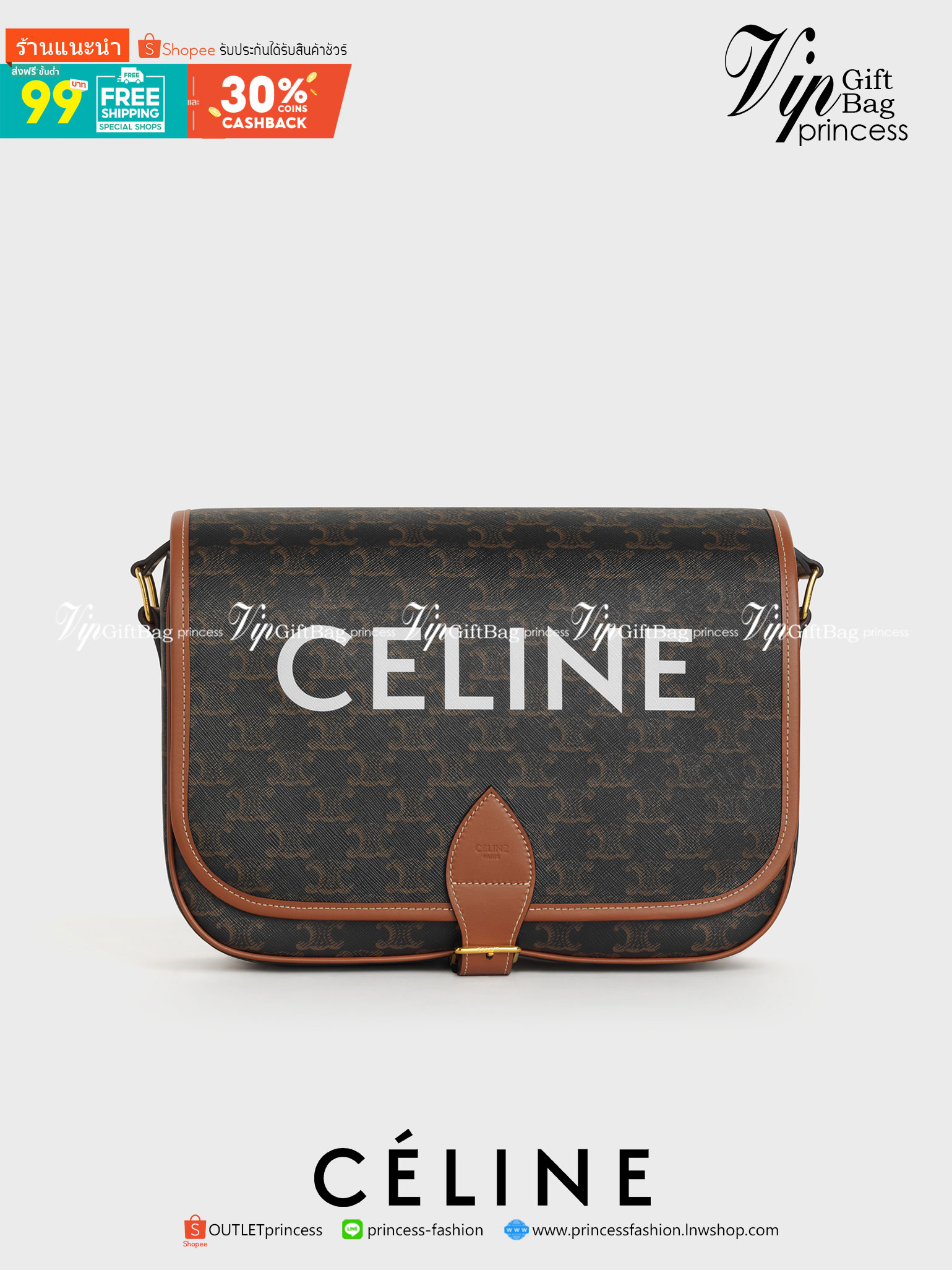 VIP 】Celine Messenger Folco Bag in Triomphe Canvas โดดเด่นไม่เหมือนกับลวดลายแคนวาสที่เป็นเอกลักษ์แบรนด์แบบไม่เหมือนใครให้ด้วยความเรียบหรูดูทางการ เพิ่มความภูมิฐานให้กับคุณอย่างลงตัวเลยทีเดียวสำหรับกระเป๋าทรงแนวนอน ซึ่งเป็นกระเป๋าที่ได้รับความนิยมอย่างมาก 