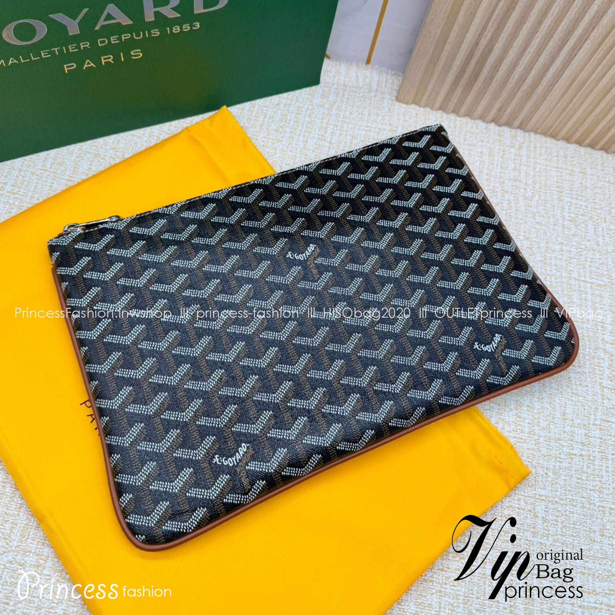 พร้อมส่ง GOYARD CLUTCH BAG unisex 30cm กระเป๋าคลัช ใช้ได้ทั้งชายหญิง เกรดออริ สลับแท้ 1:1 ใช้ต่างประเทศได้ ภาพถ่ายจากงานขายจริง