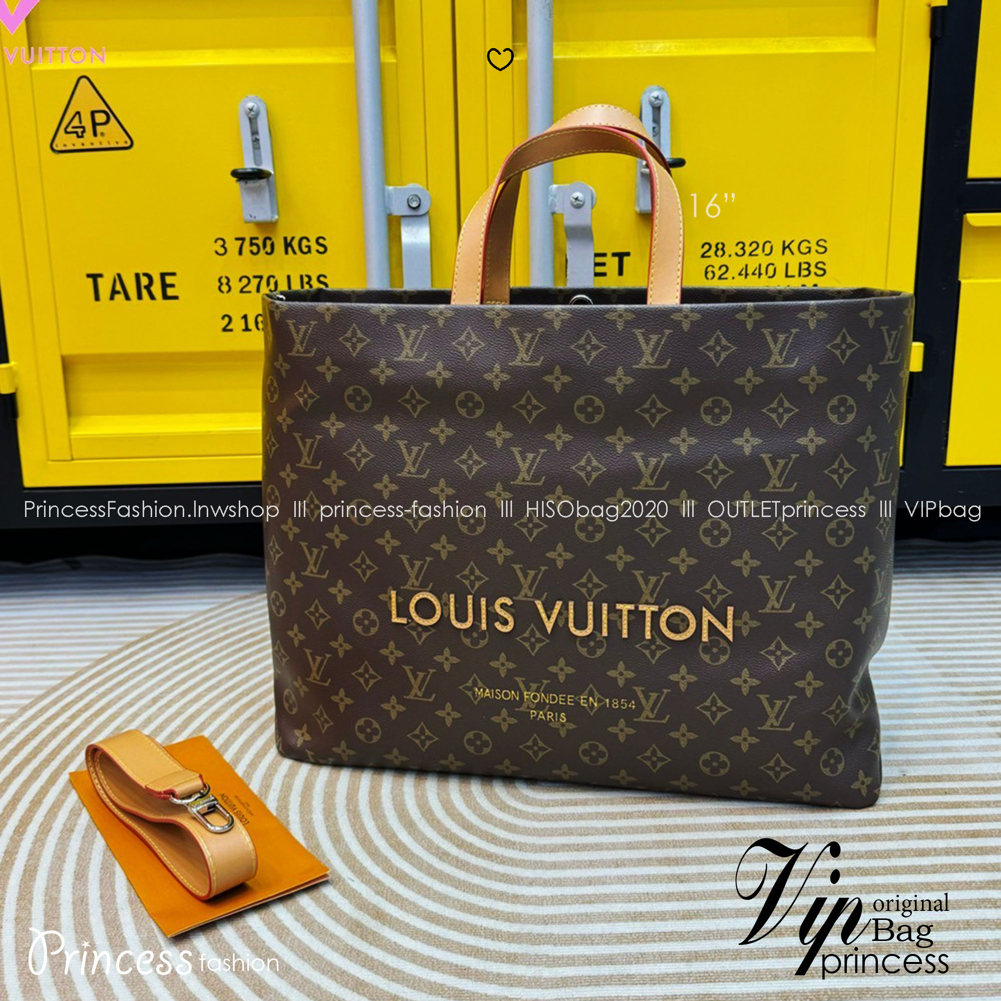LV Shopper Tote bag Monogram pattern กระเป๋าสะพายทรงโท้ท shopper มี 3 ขนาด สวยคลาสสิค พกพาสะดวก ใช้งานง่ายสุดๆ