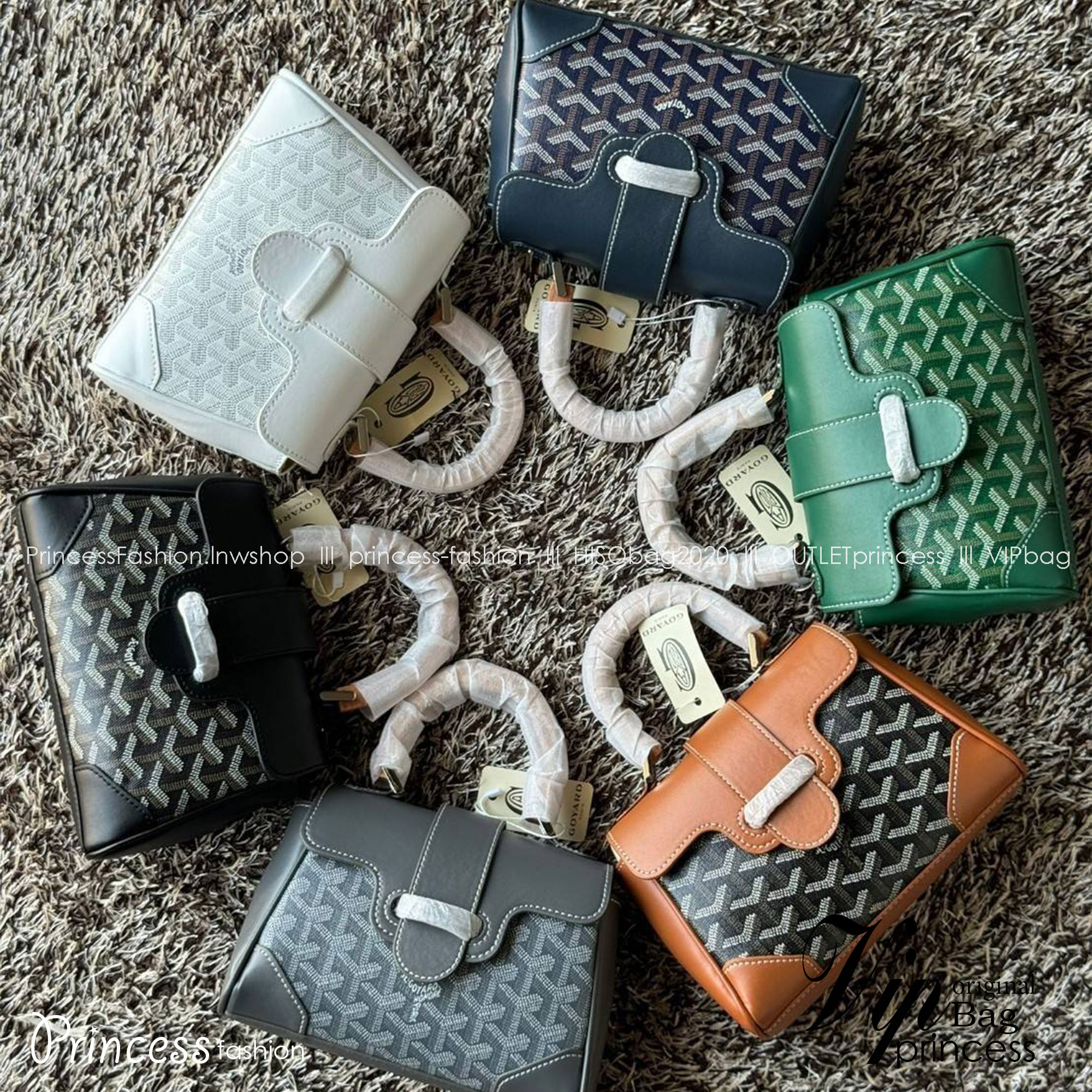 พร้อมส่ง 6 สี Goyard Saigon Souple Mini Bag / Saïgon Bag กระเป๋าถือ/สะพาย เกรดออริ สลับแท้ 1:1 ใช้ต่างประเทศได้