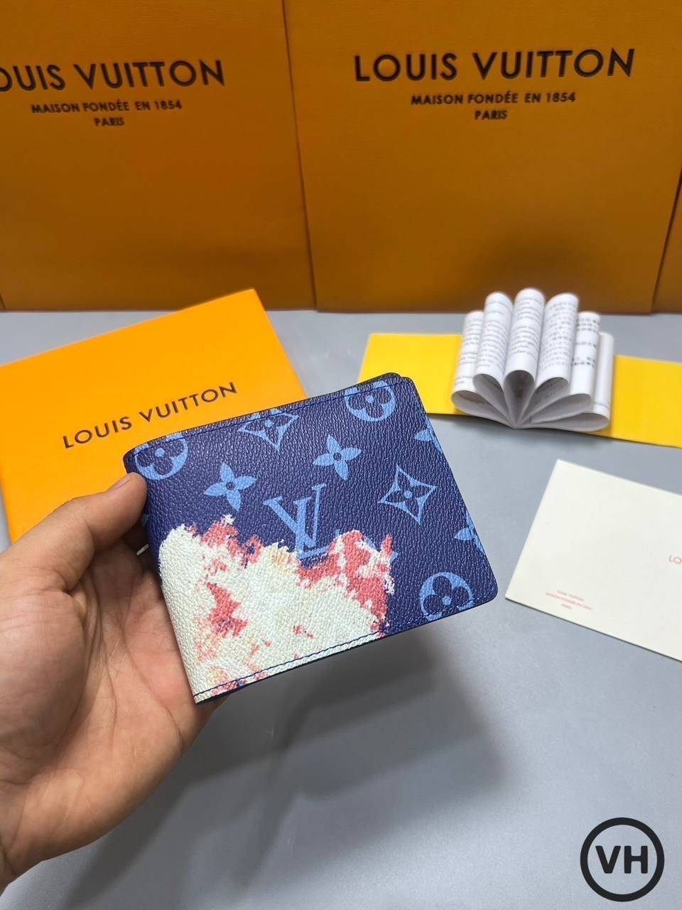 ORI หนังแท้ | LV Multiple Wallet / LV Short Wallet / LV Damier Graphite Wallet กระเป๋าสตางค์ใบสั้น กระเป๋าสตางค์ผู้ชาย