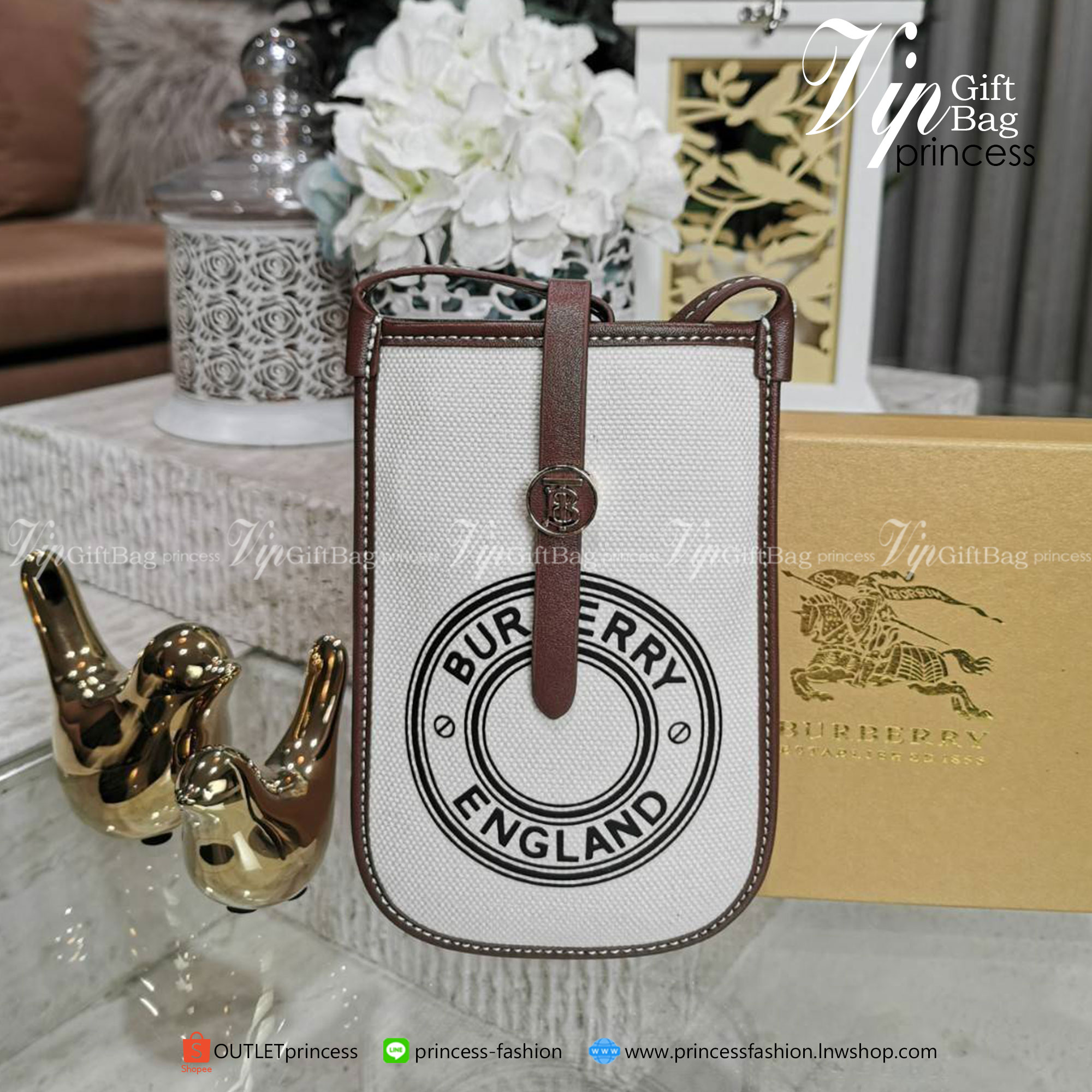 พรีเมี่ยมกิ๊ฟแท้ 100% BURBERRY FRAGRANCES CROSSBODY BAG Gift With Purchase Limited Edition (GWP) พรีเมี่ยมกิ๊ฟจากน้ำหอม
