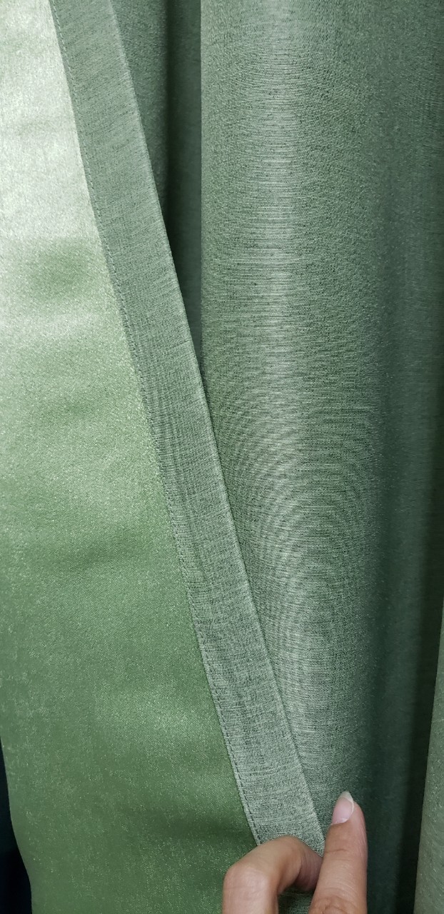 ผ้าม่าน ก.270*ส.255ซม./ผืน กันแสงUV95% ผ้าม่าน รุ่น มินิมอล(minimalist)สีเขียวเข้ม