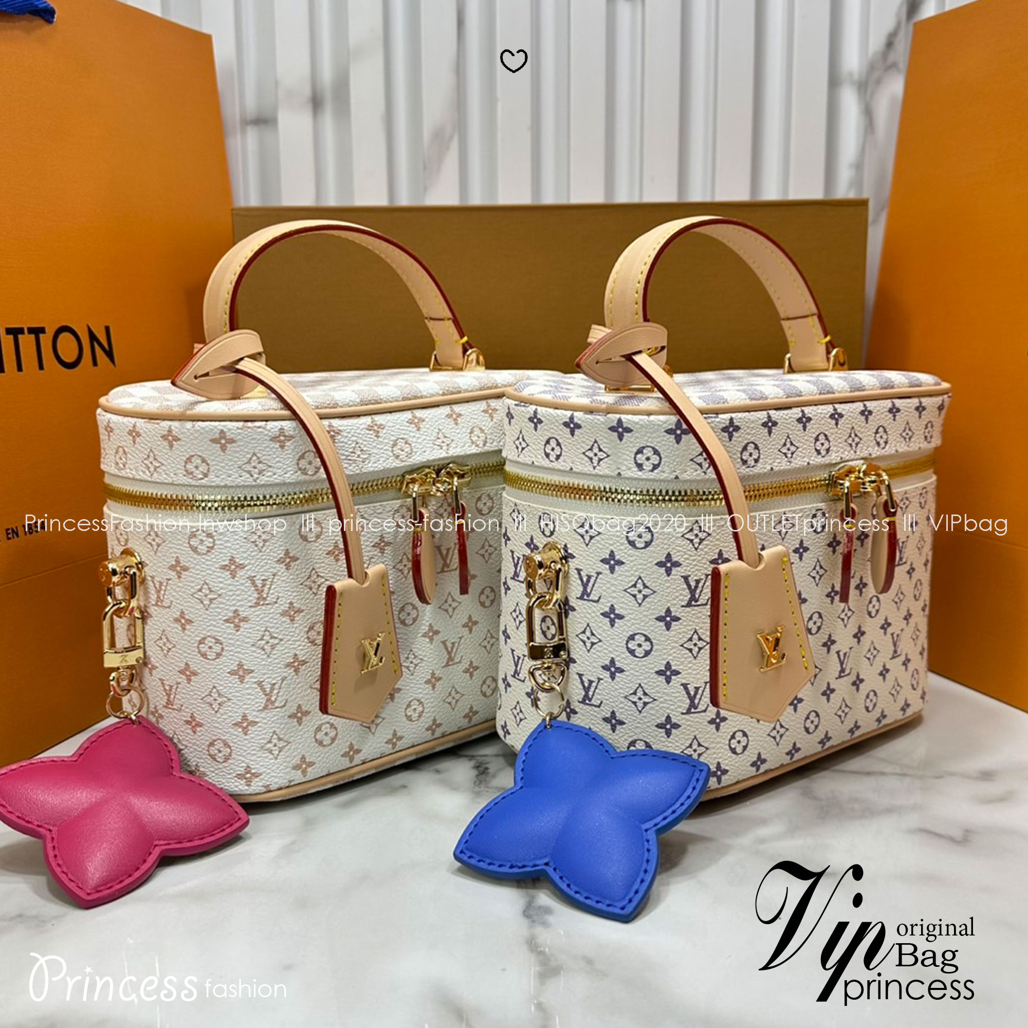 ORI หนังแท้ | LV Vanity Cosmetic Bag กระเป๋ารุ่นวานิตี้ กระเป๋าเครื่องสำอางจากคอลเลคชั่น Louis Vuitton Baby พกพาผลิตภัณฑ์อาบน้ำและของใช้จำเป็นอื่นๆ อย่างมีระดับ Monogram แคนวาสสุดเอ็กซ์คลูซีฟสำหรับคอลเลคชั่น