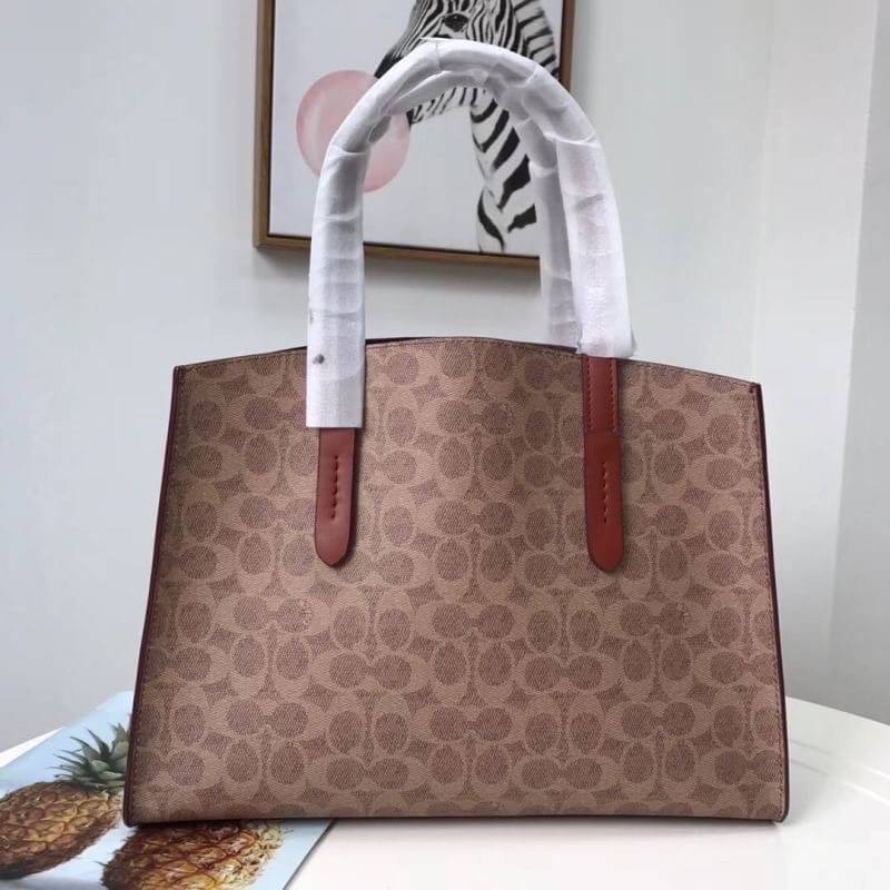 COACH Signature Charlie Medium Satchel พร้อมส่ง 2 สี