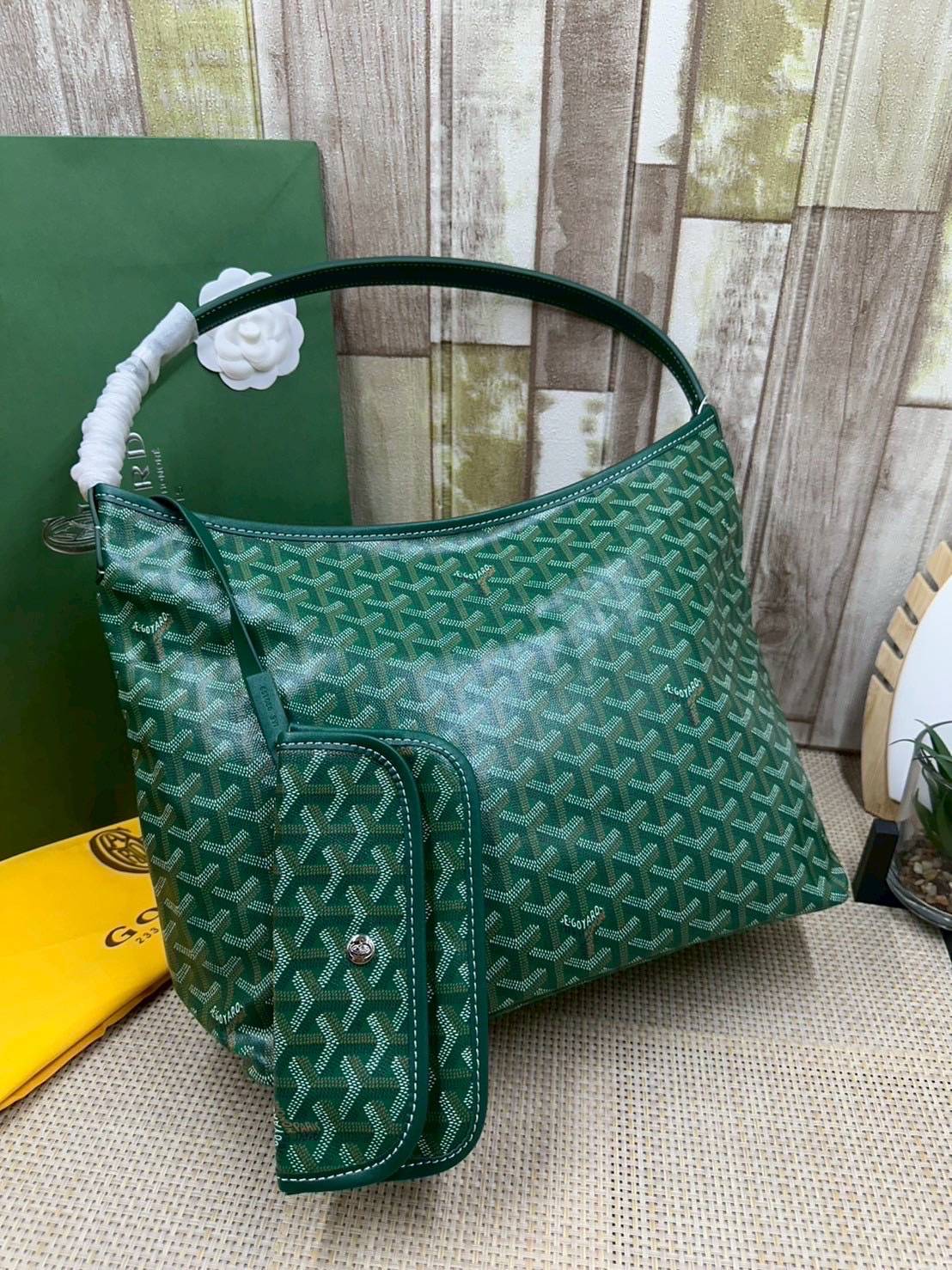 พร้อมส่ง 8 สี ORI หนังแท้ | Goyard Bohème Hobo Bag กระเป๋าสะพายทรงโฮโบ สะท้อนถึงความเบา ความยืดหยุ่น เปิดปิดแบบซิป สะดวกสบายขึ้น