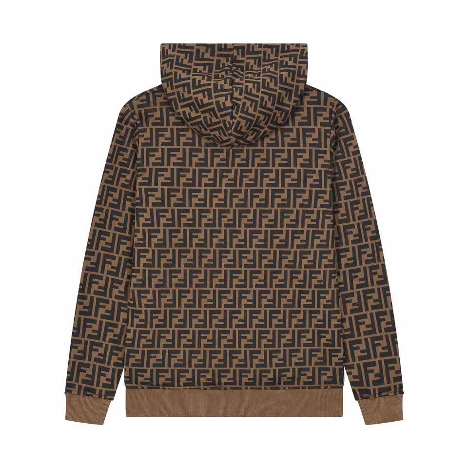 FENDI LOGO SWEATER HOODIE / FENDI Hoodie Brown เกรดออริจินอล มีป้ายแท็กที่คอเสื้อ ใส่ได้ทั้งผู้หญิงผู้ชาย พร้อมส่งที่ไทย ภาพสินค้าถ่ายจากงานขายจริง ใช้งานต่างประเทศได้