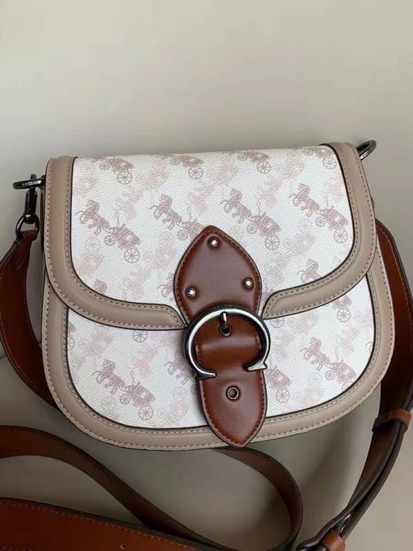 COACH 0745 Printed coated canvas and glovetanned leather