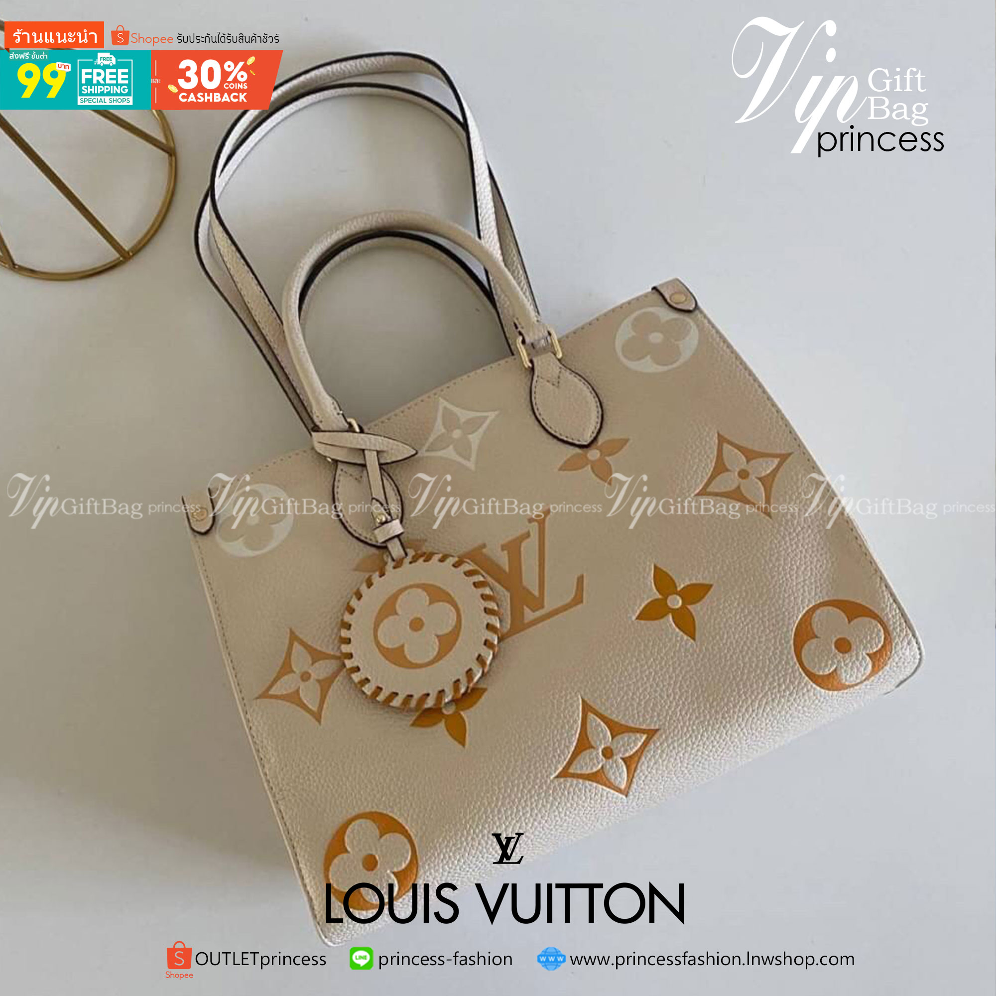 พรีเมี่ยมกิ๊ฟแท้ 100% 】พร้อมส่งที่ไทย!! ที่นี่ที่เดียว Louis Vuitton Shopping Bag Pastel Collection งานหนังแท้ทั้งใบ สีพาสเทลสวยละมุนมากค่ะ มีจำนวนจำกัดนะคะ