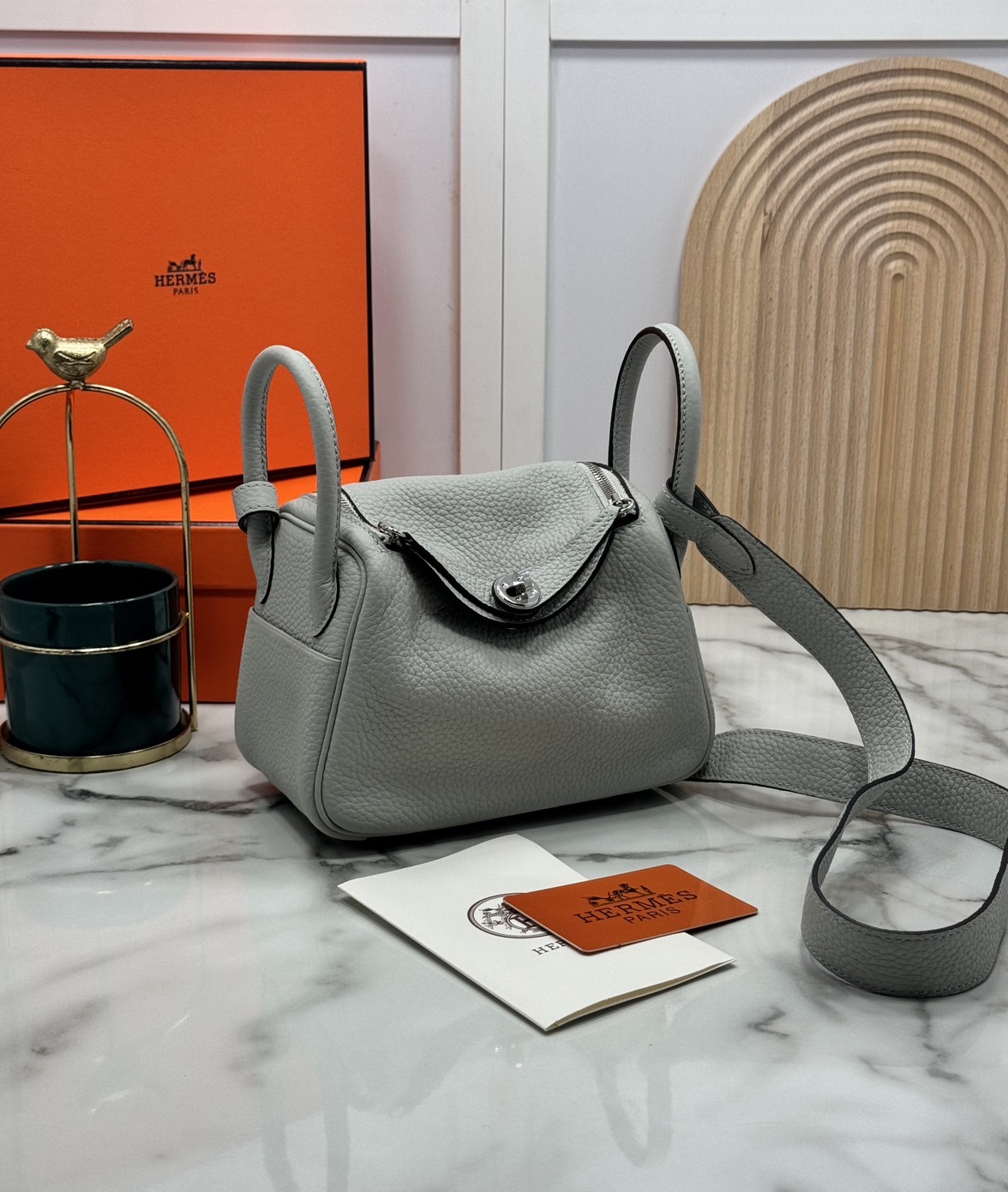 ORI หนังแท้ | HERMES lindy 19cm กระเป๋าสะพาย นิยามความหรูหราระดับมาสเตอร์พีช 🤍 สินค้าเกรดออริจินอล หนังแท้