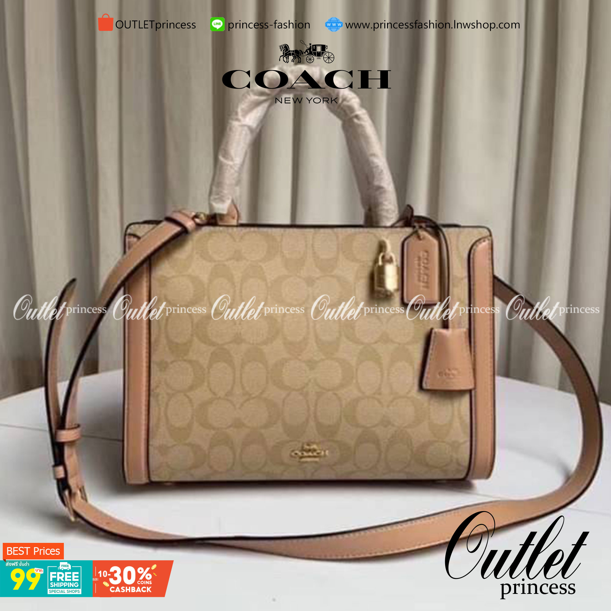 COACH ZOE CARRYALL IN SIGNATURE CANVAS เดอะเบสท์แห่งปี ต้องยกให้พี่คนสวยใบนี้เลย!! รุ่นที่สาวๆตามหา หายากอีกหนึ่ง กระเป๋าถือ/สะพายทรงสวย คลาสสิค ใบใหญ่จุคุ้ม มีดีเทลน่ารักๆที่แม่กุญแจ สามารถล็อคหัวซิปได้ กุญแจซ่อนในพวงหนังห้อยก็น่ารักไปอีก ภายในโล่งกว้าง 