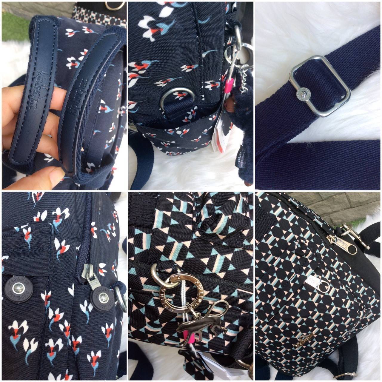 Kipling Mini Backpack 2017 k12688 small flower printed มีพวงกุญแจ Promptpay , พวงกุญแจลิง ,พวงกุญแจอะไหล่ สัญญาลักษณ์ แบรนด์ --------- กระเป๋าขนาดมินิ สามารถใช้งานได้ 3 แบบ : เป็นสะพายหลังได้ / สะพายข้างได้ / มีหูหิ้วถือได้ มีหลายลายให้เลือก ลายสวยน่ารัก 