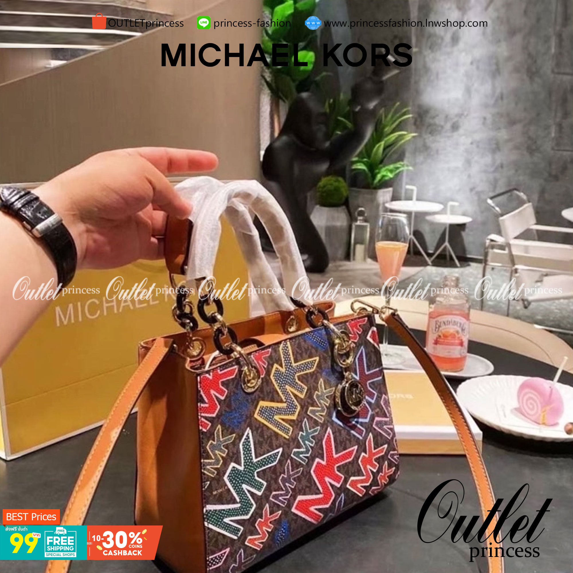 MICHAEL KORS Factory outlet MINI CROSSBODY LEATHER