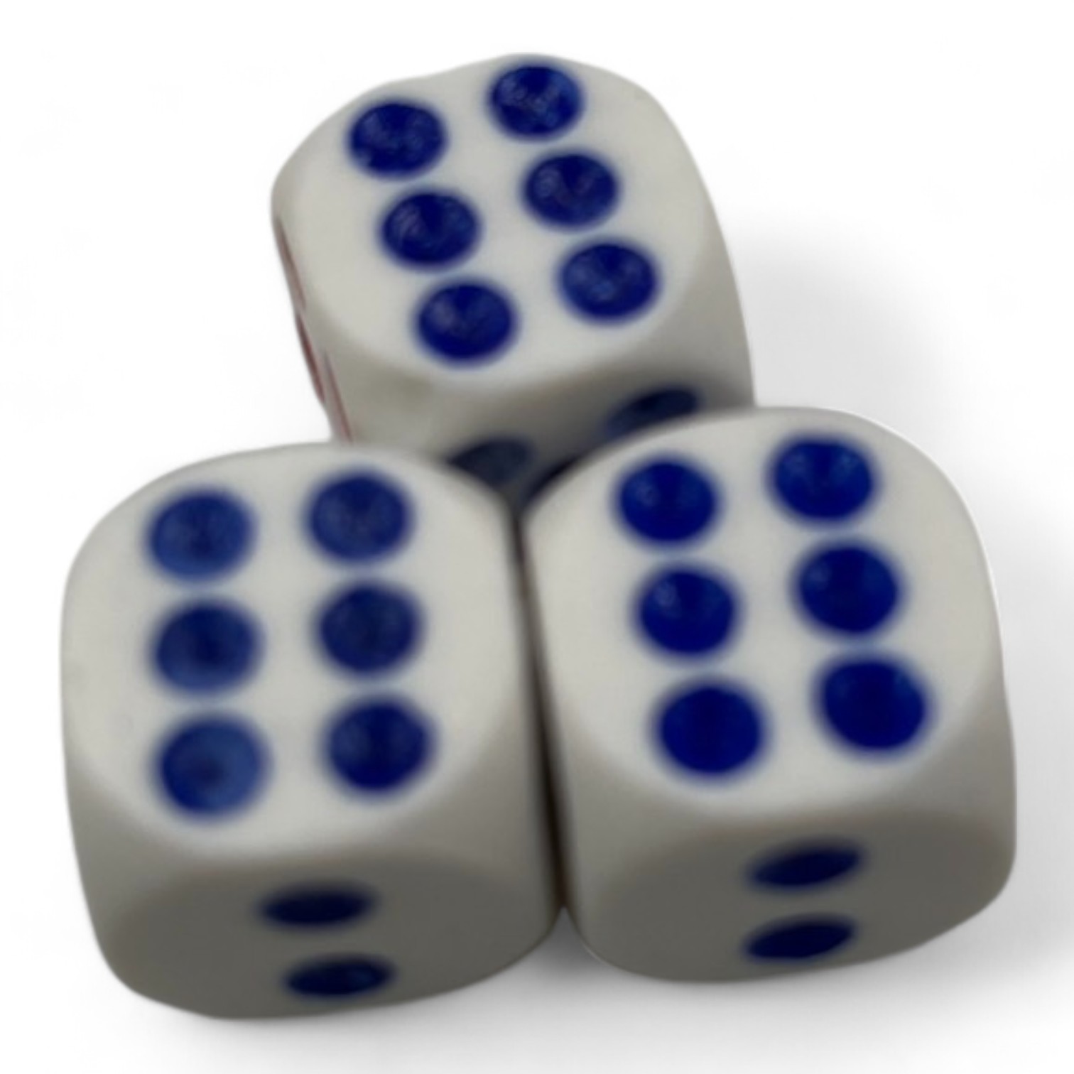 ลูกเต๋าสีขาว เบอร์#17 ขนาด 15.6mm