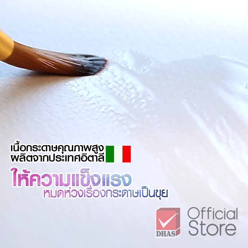 กระดาษวาดเขียน A4 เรนาซองซ์ 200แกรม หยาบ 2หน้า R105 15ผ. สำหรับสีน้ำ