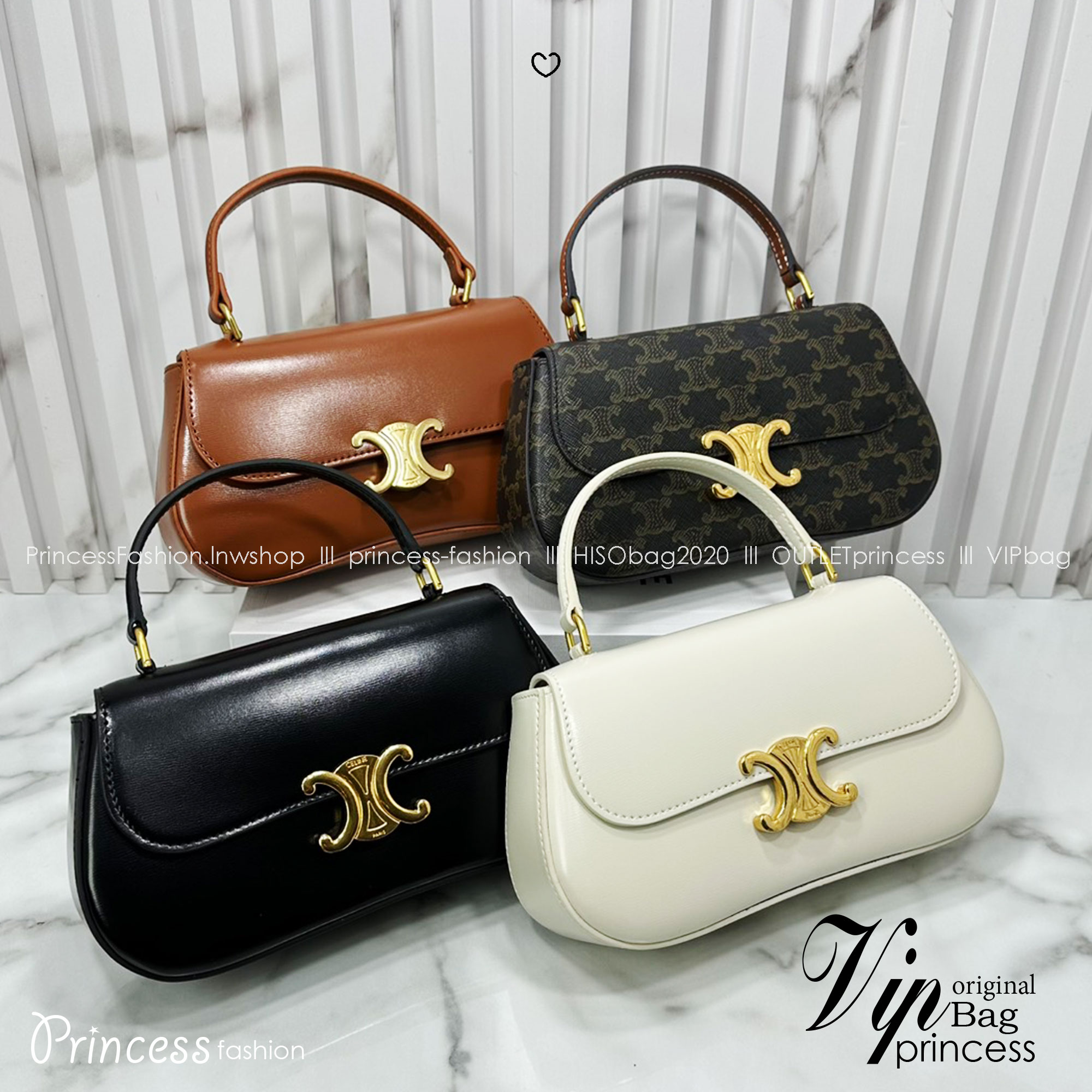 ORI หนังแท้ | CELINE TEEN CELINE LOLA IN shiny calfskin กระเป๋าสะพายทรงคลัช หนังเรียบผิวสัมผัสนุ่มลื่น คอลเลคชั่น Essentials เหนือกาลเวลาสำหรับผู้หญิงและผู้ชาย