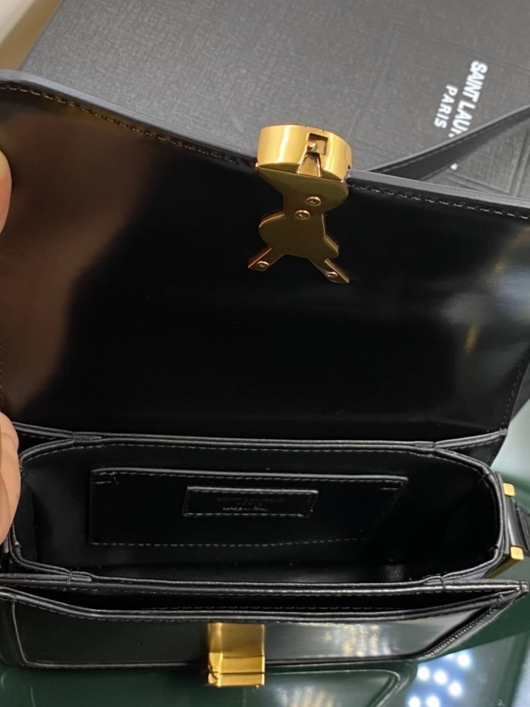 VIP GIFT 】หนังแท้ YSL SAINT LAURENT Saint Laurent small Solferino satchel crossbody bag