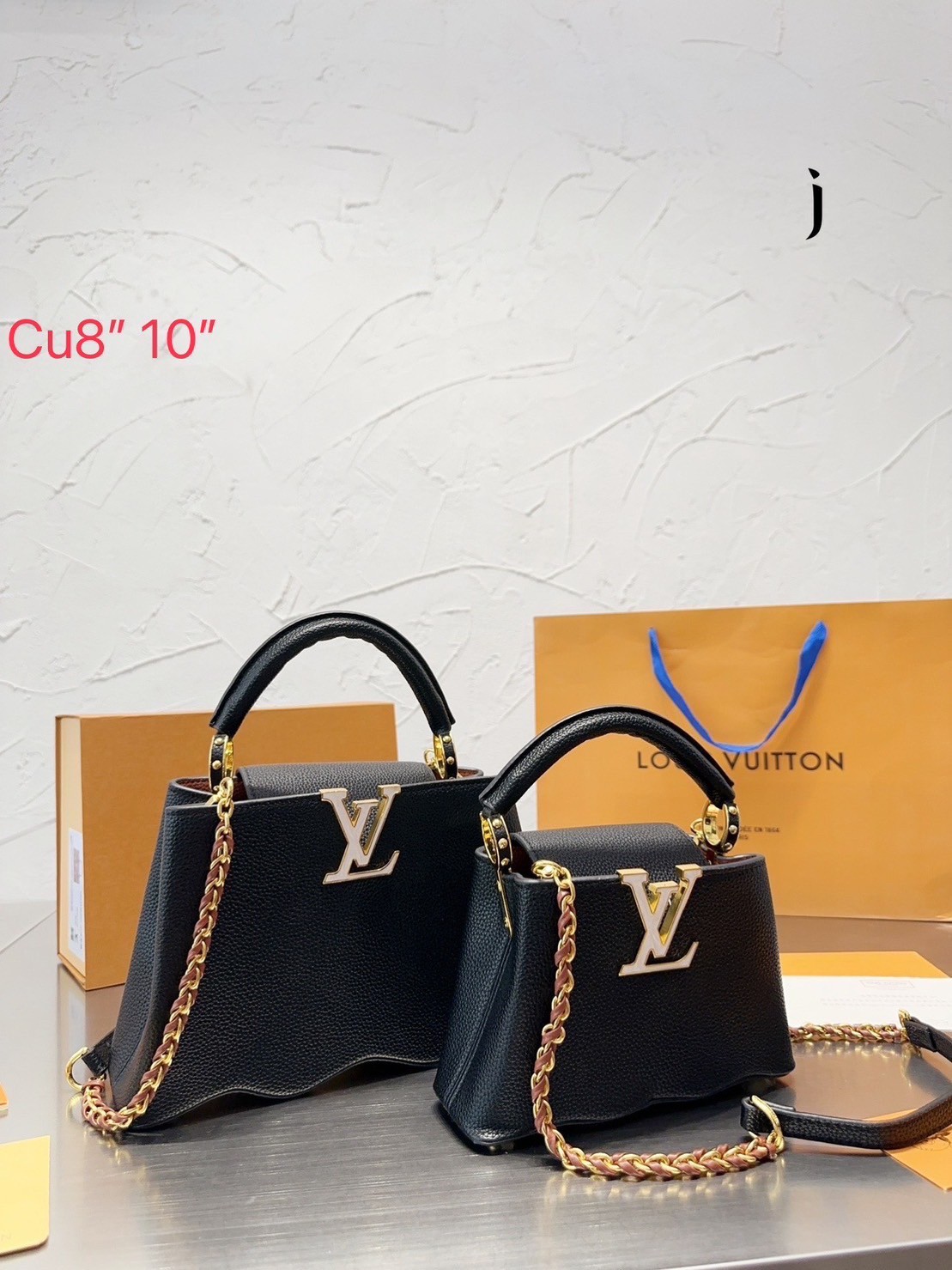 พร้อมส่ง 3 สี 🥂 LV Capucines Top Handle Bag / LV Makes Waves With Its New Capucines แบบใหม่แบบสับ น่ารักมากเว่อร์ ฐานกระเป๋าดีไซน์เวฟ โค้งน่ารัก