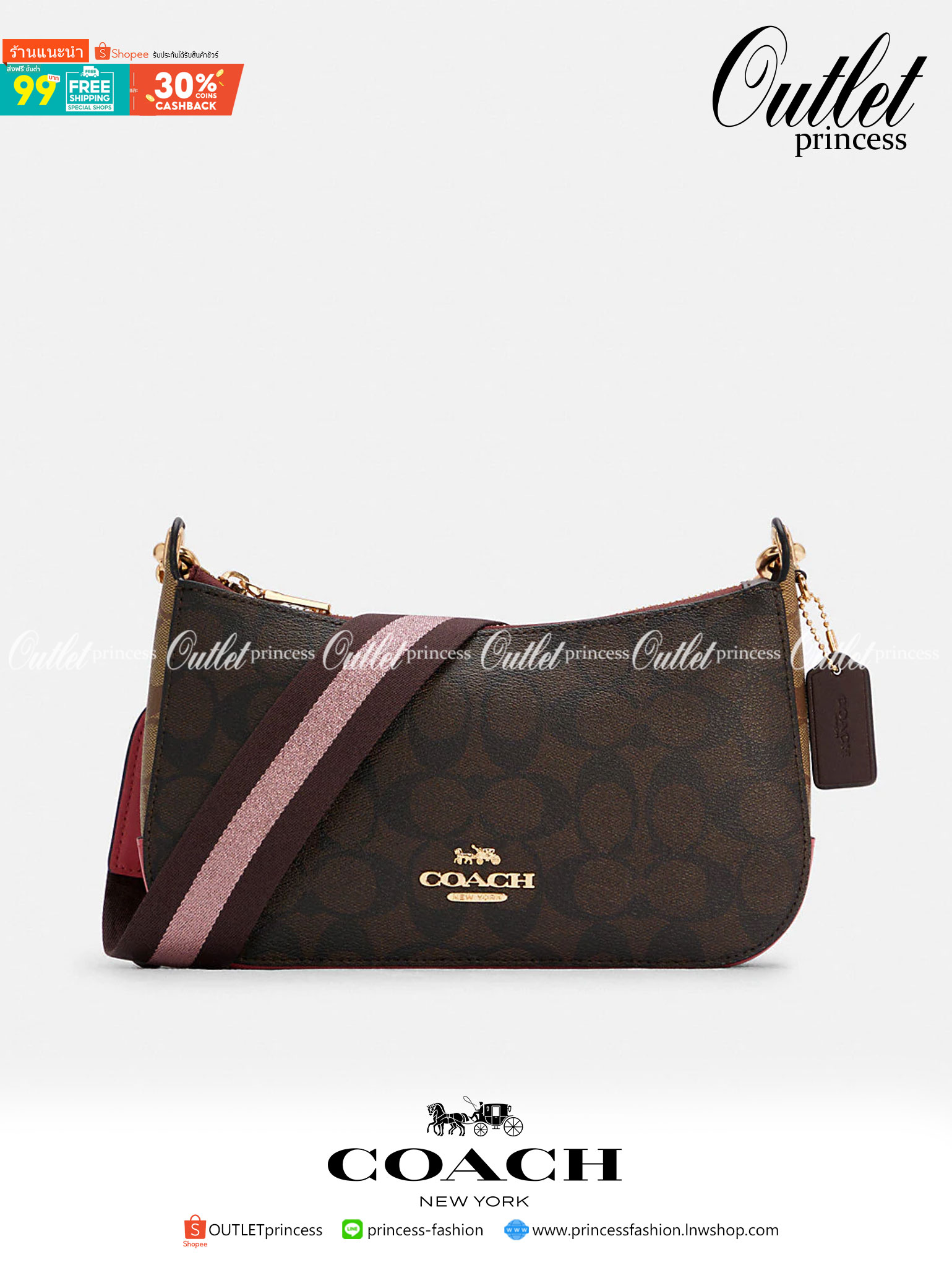 COACH C7264 C6823 C6817 JES BAGUETTE IN SIGNATURE CANVAS คอลเลคชั่นใหม่ล่าสุด พร้อมเสิร์ฟความสวยถึงบ้านเช่นเคย!! กระเป๋าสะพายทรงบาแกตต์ ดีไซน์ย้อนยุค ที่แอบแฝงความเรียบหรูดูแพงอยู่ในตัว โดดเด่นด้วยสายสะพายเส้นใหญ่ โทนสีคอนทราส ทำให้ไอเท็มนี้ดูมีลูกเล่นมาก