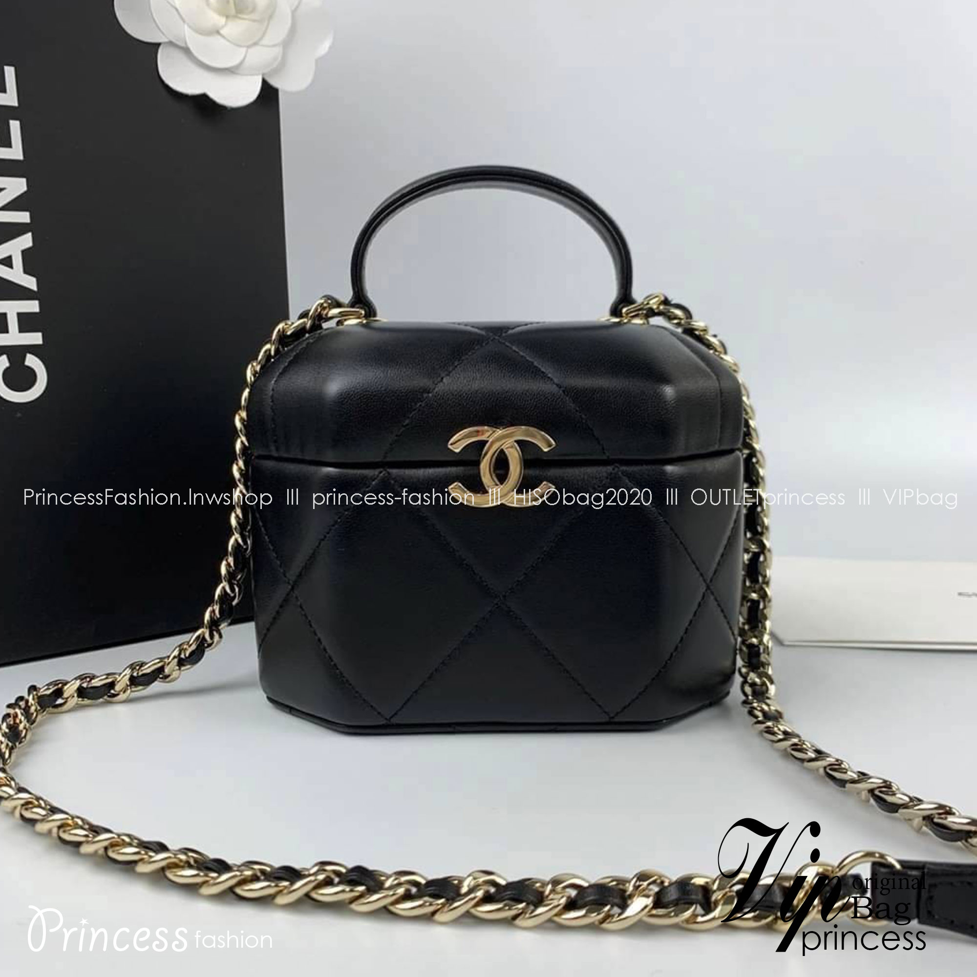 Chanel small Vanity case พร้อมส่งแล้วค่า งานที่สาวๆ ตามหา เกรดท็อปออรินอล งานเหมือนสุด หนังแท้ สวยงามตามรูป