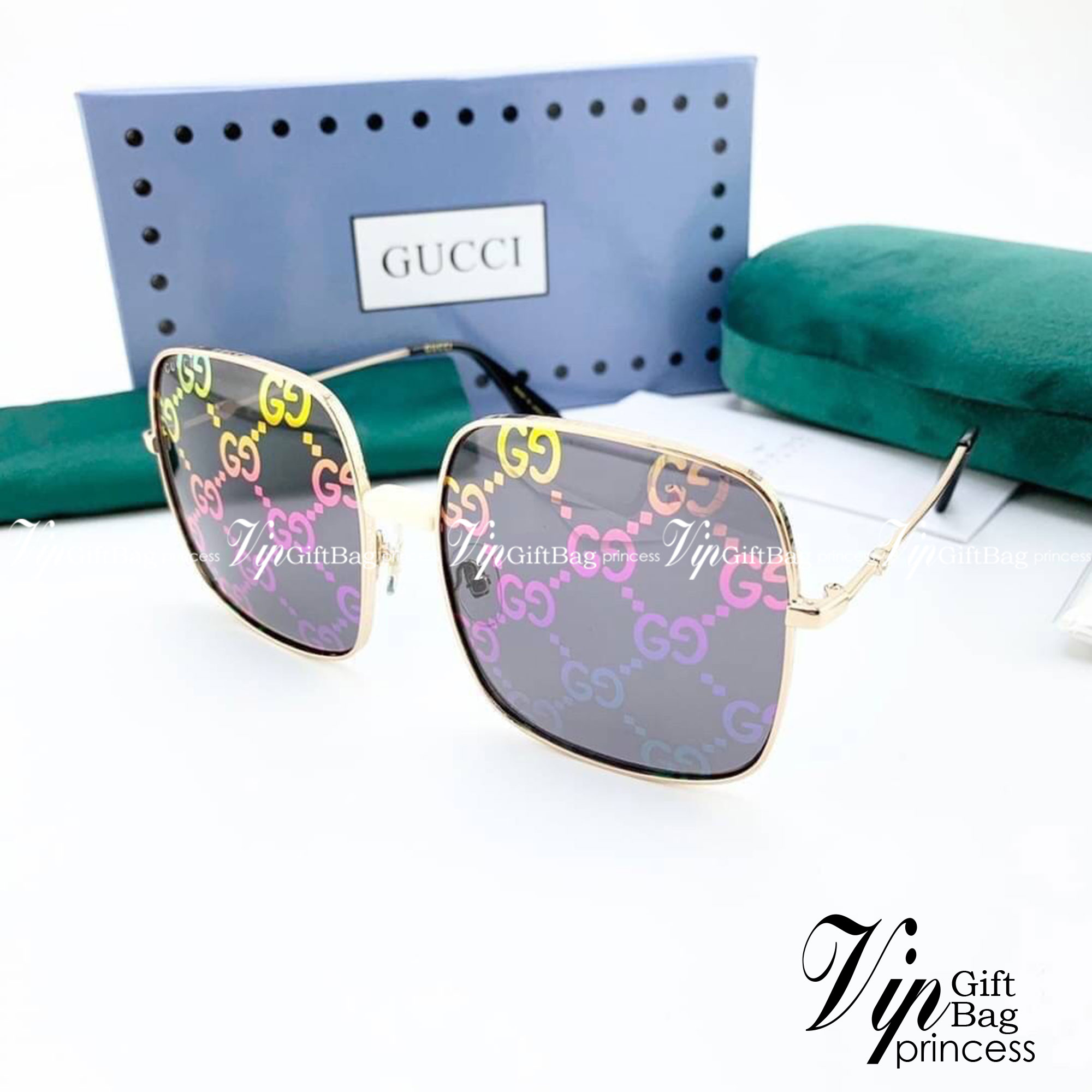 GUCCI SUNGLASSES แว่นตากันแดดกุชชี่ เกรดออริจินอล 1:1 งานสวยสุด คุณภาพดี Hi-quality กันแดดเต็มประสิทธิภาพ UV protection ภาพถ่ายจากสินค้าจริง