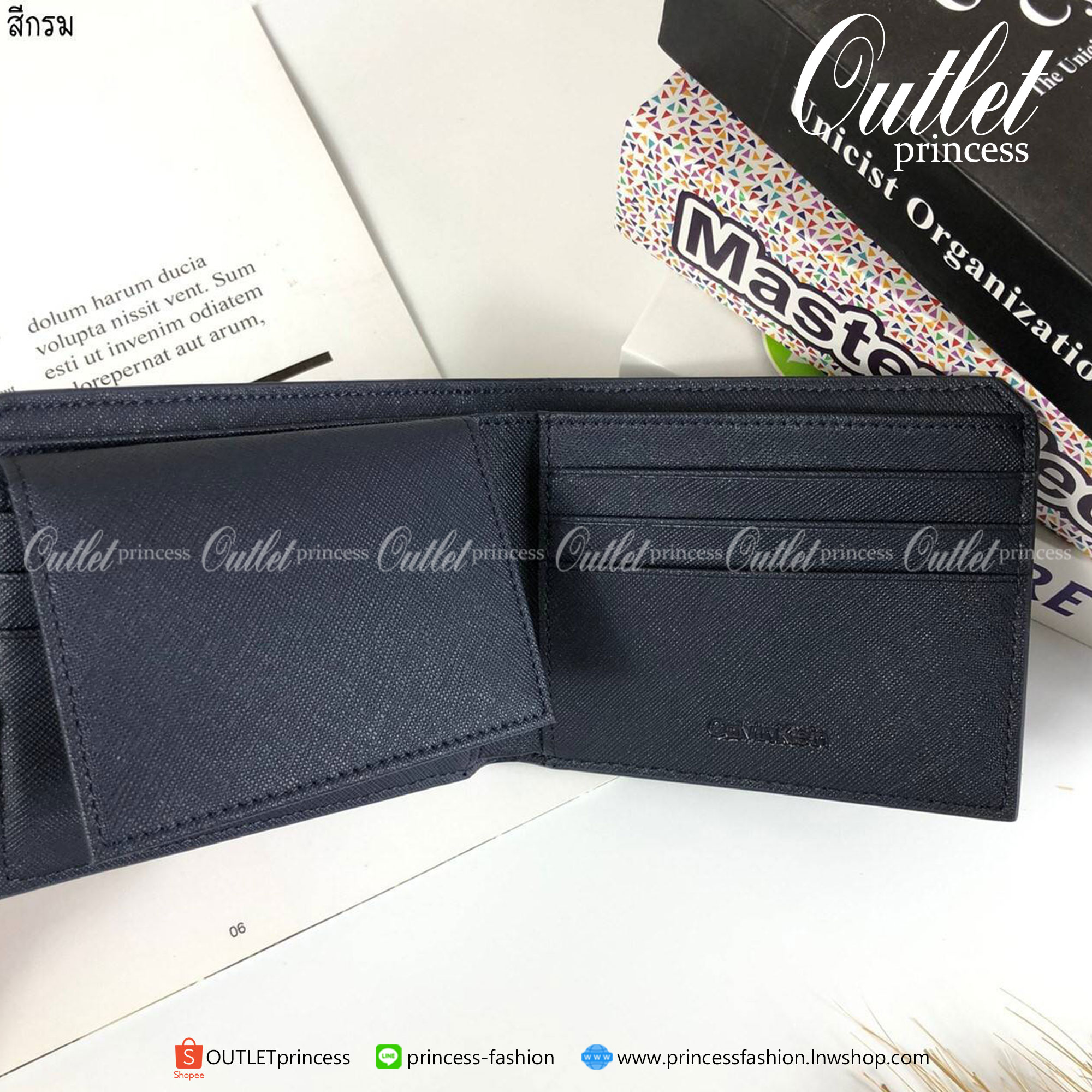 ของแท้ 100% 👍 Calvin Klein Leather Belt & Wallet Set เซตสุดคุ้ม ซื้อ 1 ได้ ถึง 3 สีกรม