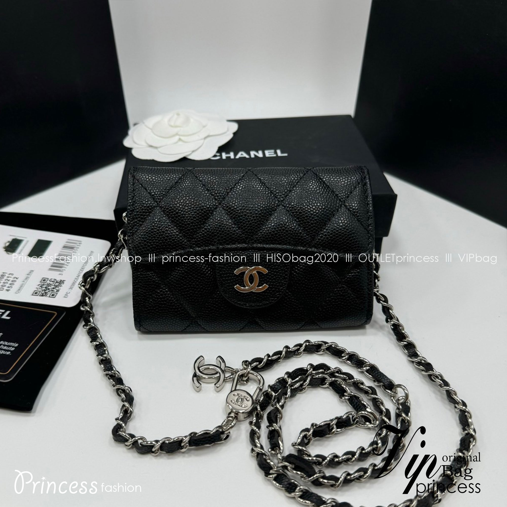 CHANEL mini wallet on chain crossbody กระเป๋าสตางค์พร้อมสายสะพายไซส์มินิ เกรดออริ 1:1 ใช้งานต่างประเทศได้ ภาพถ่ายจากงานขายจริง