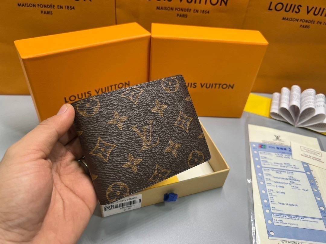 ORI หนังแท้ | LV Multiple Wallet / LV Short Wallet / LV Amerigo Wallet กระเป๋าสตางค์ใบสั้น กระเป๋าสตางค์ผู้ชาย