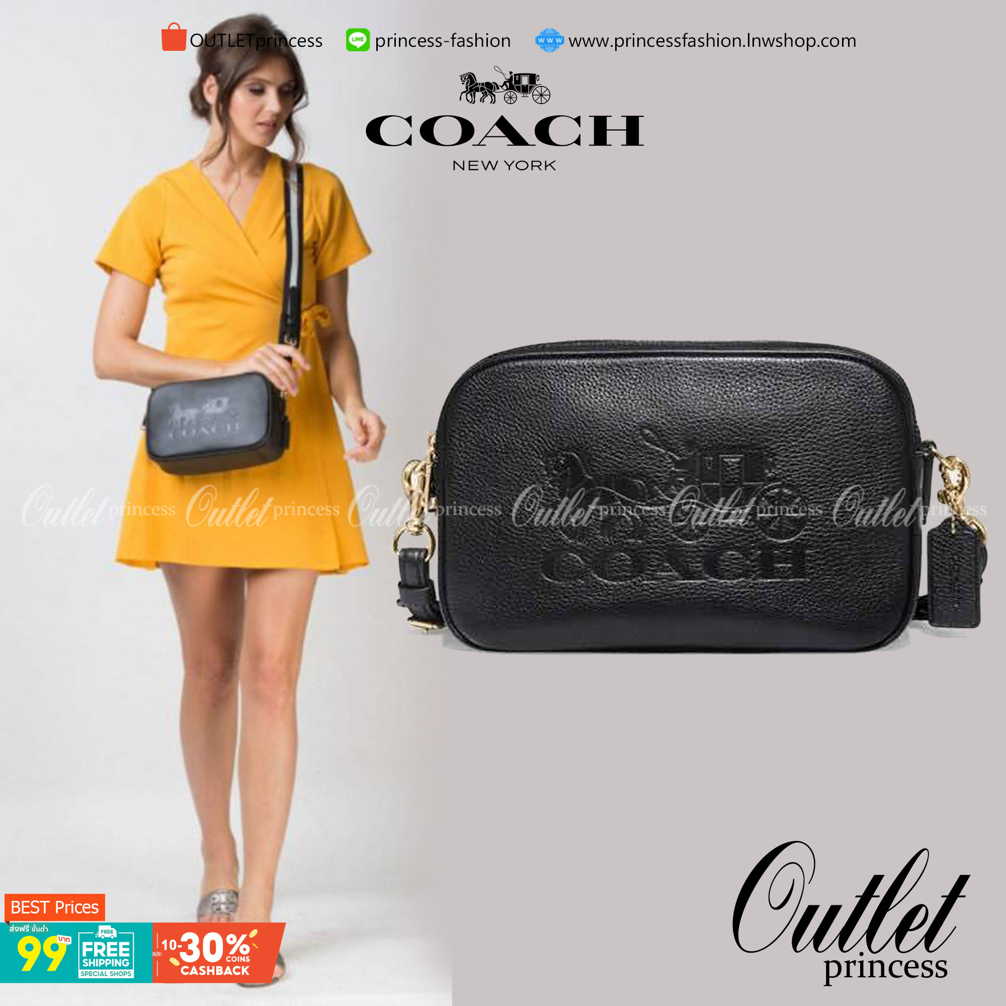 Coach Leather Jes Crossbody in Colorblock ((72704)) กระเป๋าสะพายข้าง//ครอสบอดี้ร์ วัสดุหนังแท้ หนังนิ่มสวยงาม มากๆค่ะ ด้านหน้ามีโลโก้แบรนด์เด่นชัดสะดุดตา ช่องหลักแบ่งเป็น2ซิป แต่ละช่องกว้าง ใส่กระเป๋าเงินใบยาวได้ ของอื่นๆได้จุค่ะ มีช่องเล็กให้ใส่ของจุกจิก