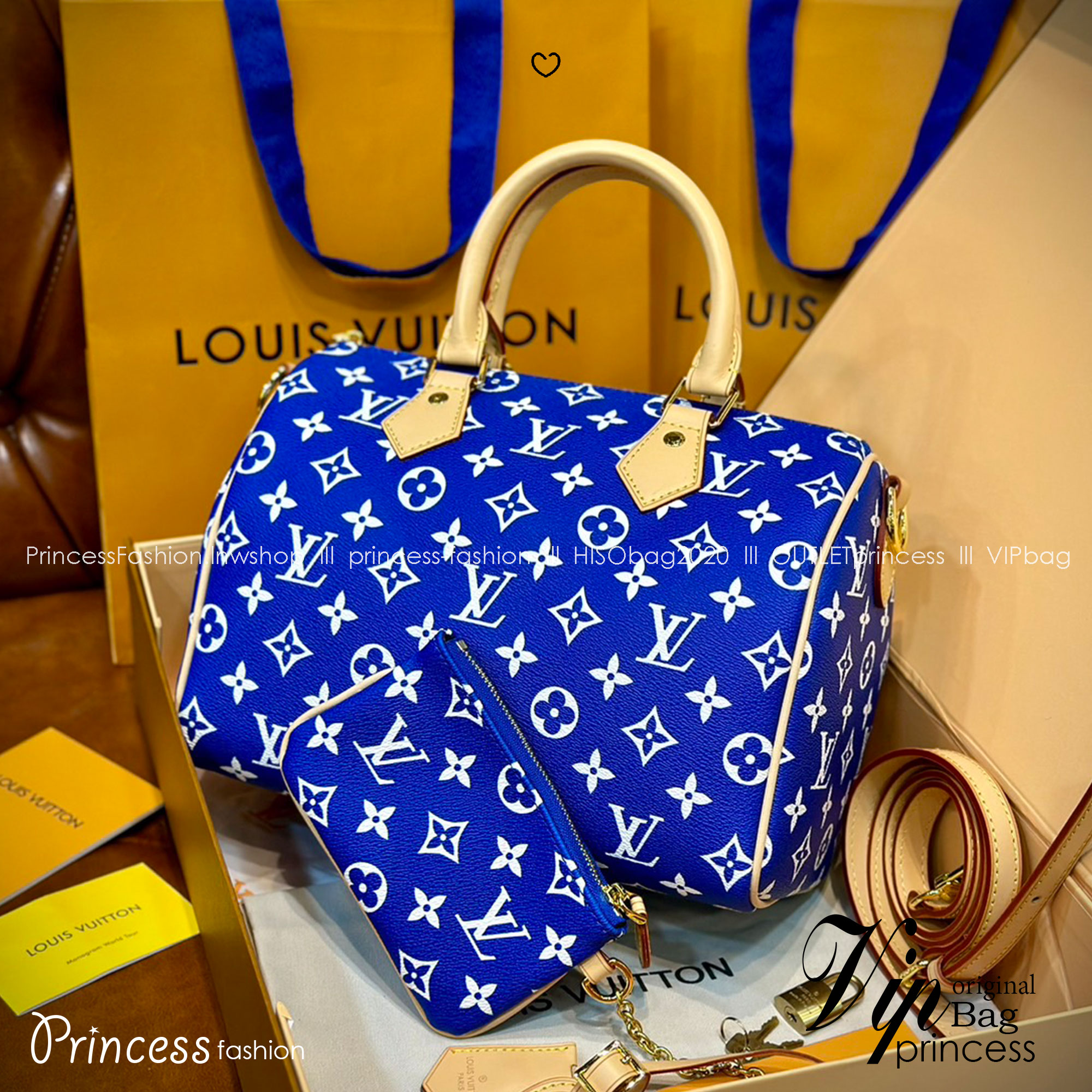 LV Speedy P9 Bandoulière 25 กระเป๋าสะพายสปีดี้รุ่นใหม่หรูหรา กระเป๋าทรงหมอนท็อปฮิตดีไซน์ใหม่ต้อนรับฤดูร้อน โดดเด่นด้วยการตกแต่งลายพิมพ์สดใส รูปทรงสวยตลอดกาล