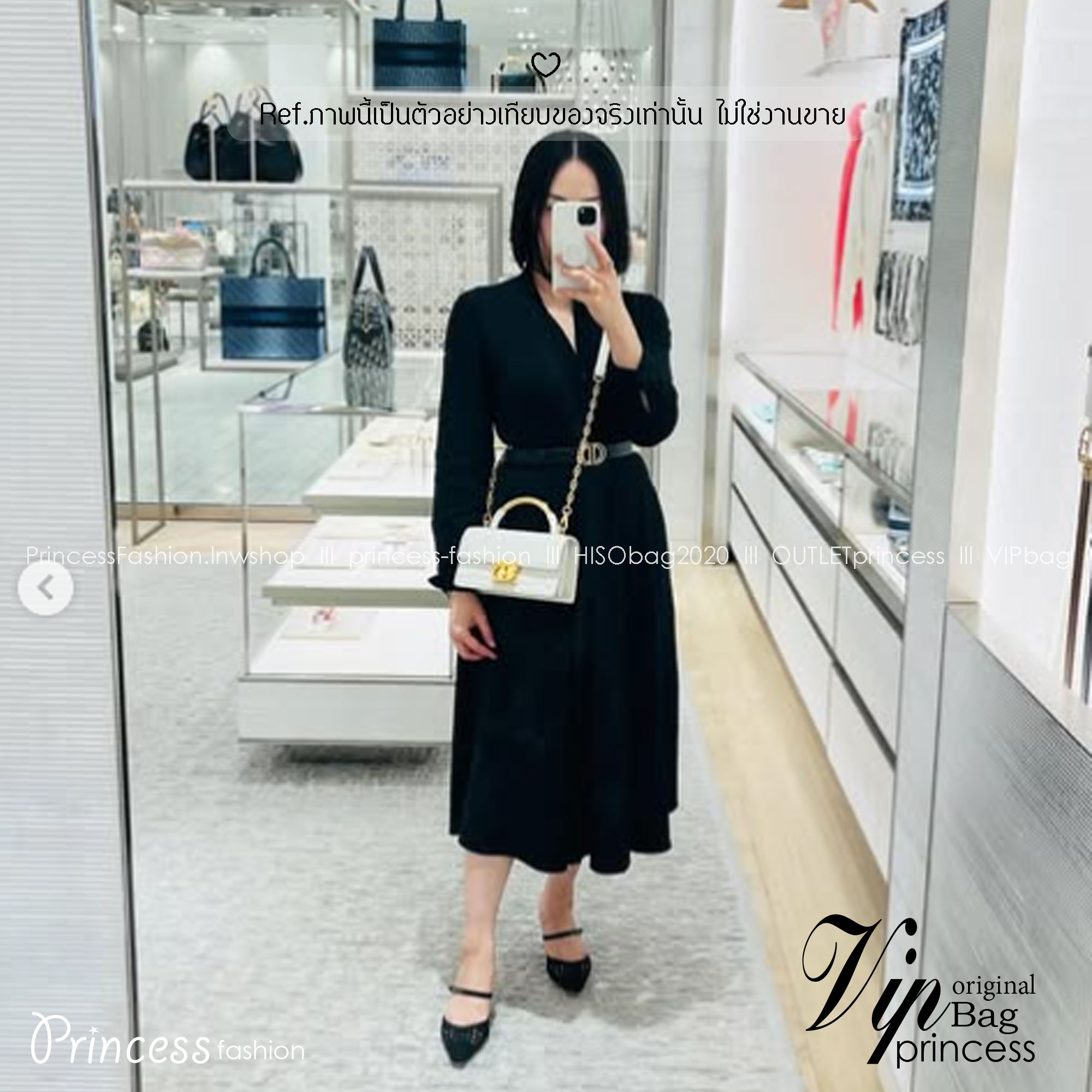 Dior Ange Bag Macrocannage CD clasp with pearl กระเป๋าถือพร้อมสายสะพาย ประดับตัวล็อคมุก สวยงามเหนือกาลเวลา มาแรงมาก! จึ้งมาก! สุดลัคชู