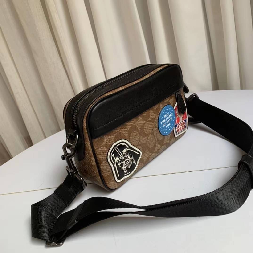 COACH STAR WARS X COACH GRAHAM CROSSBODY IN SIGNATURE CANVAS WITH PATCHES (COACH F89188)