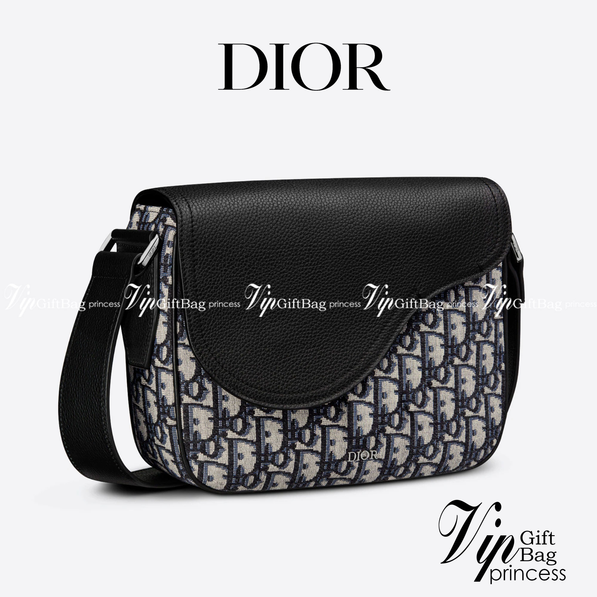 หนังแท้ DIOR MINI SADDLE MESSENGER BAG Beige and Black Dior Oblique Jacquard and Black Grained Calfskin พร้อมส่งที่ไทย งานหนังแท้และผ้าแจ็คการ์ดออริจินอล ภาพสินค้าถ่ายจากงานขายจริง ใช้งานต่างประเทศได้