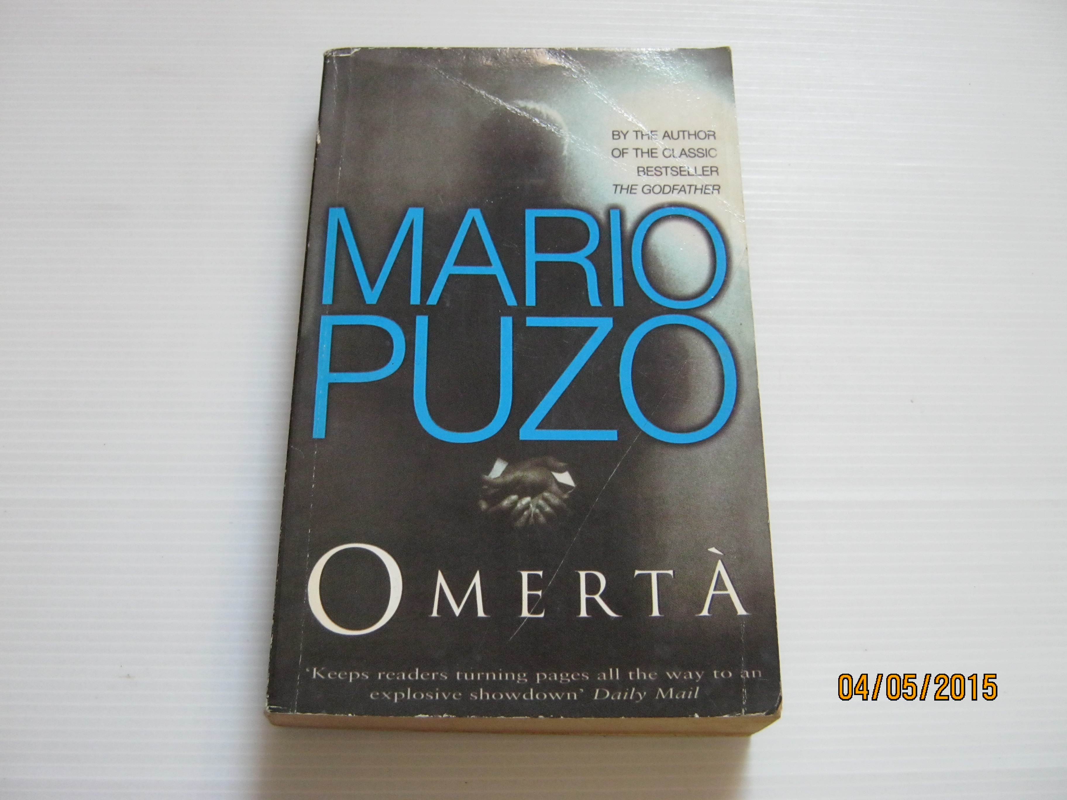 กฏเหี้ยม คนโหด (Omerta) Mario Puzo เขียน สุวิทย์ ขาวปลอด แปล***สินค้าหมด***