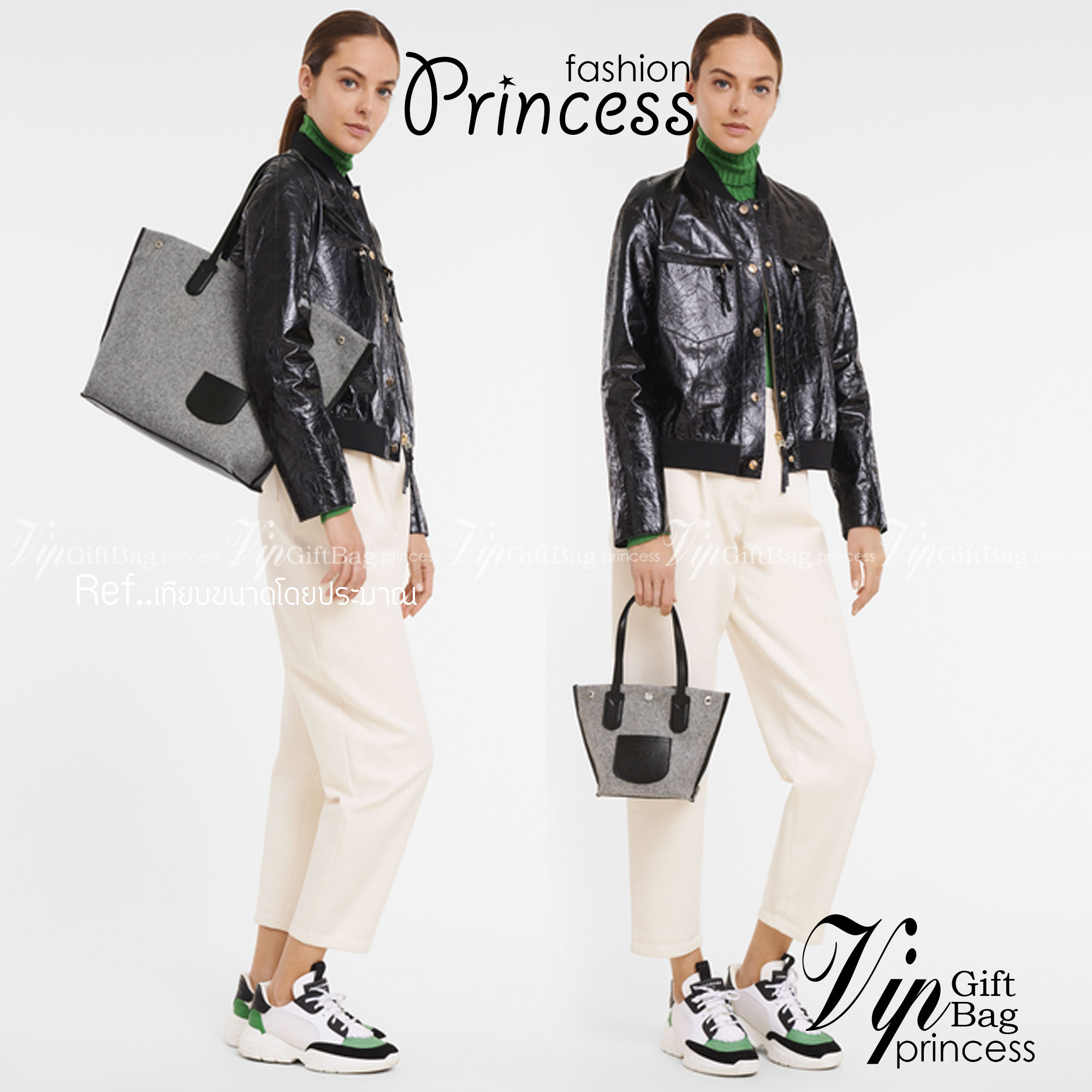 LONGCHAMP ROSEAU ESSENTIAL Shopping bag กระเป๋า Tote วัสดุผ้าขนสัตว์ ซับในผ้าฝ้ายที่จับด้านบนหนังวัว กระเป๋าสะพายใบนี้มีขนาดพอเหมาะ ดีไซน์หรูหรานี้สามารถสะพายไหล่หรือถือในมือก็ได้ นุ่มและน้ำหนักเบา