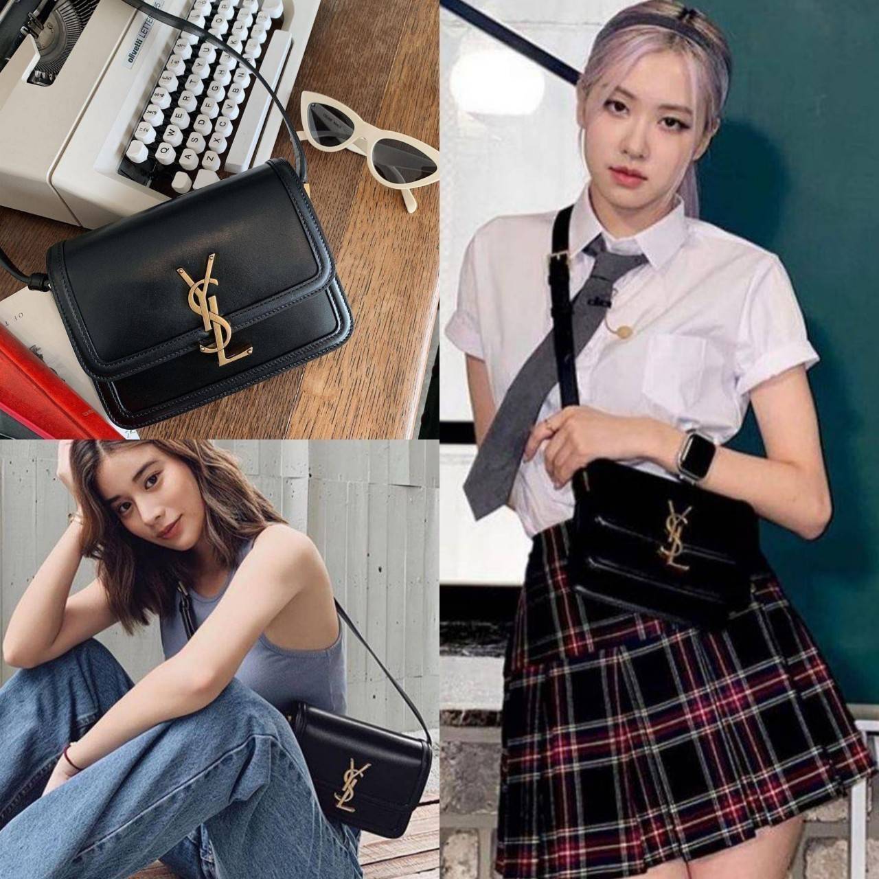 YVES SAINT LAURENT YSL BAG VIP GIFT WITH PURCHASE (GWP) พรีเมี่ยมกิ้ฟ Limited Edition จาก YSL DUTY FREE COUNTER วัสดุหนังแท้ Calfskin ทรงสี่เหลี่ยมหนังสวยหรูอยู่ทรงเปิดปิดด้วยฝาปิดโลโก้แบรนด์อะไหล่ทอง ภายในโล่งมีช่องหลัก และช่องย่อยสามารถใส่มือถือของใช้จุ