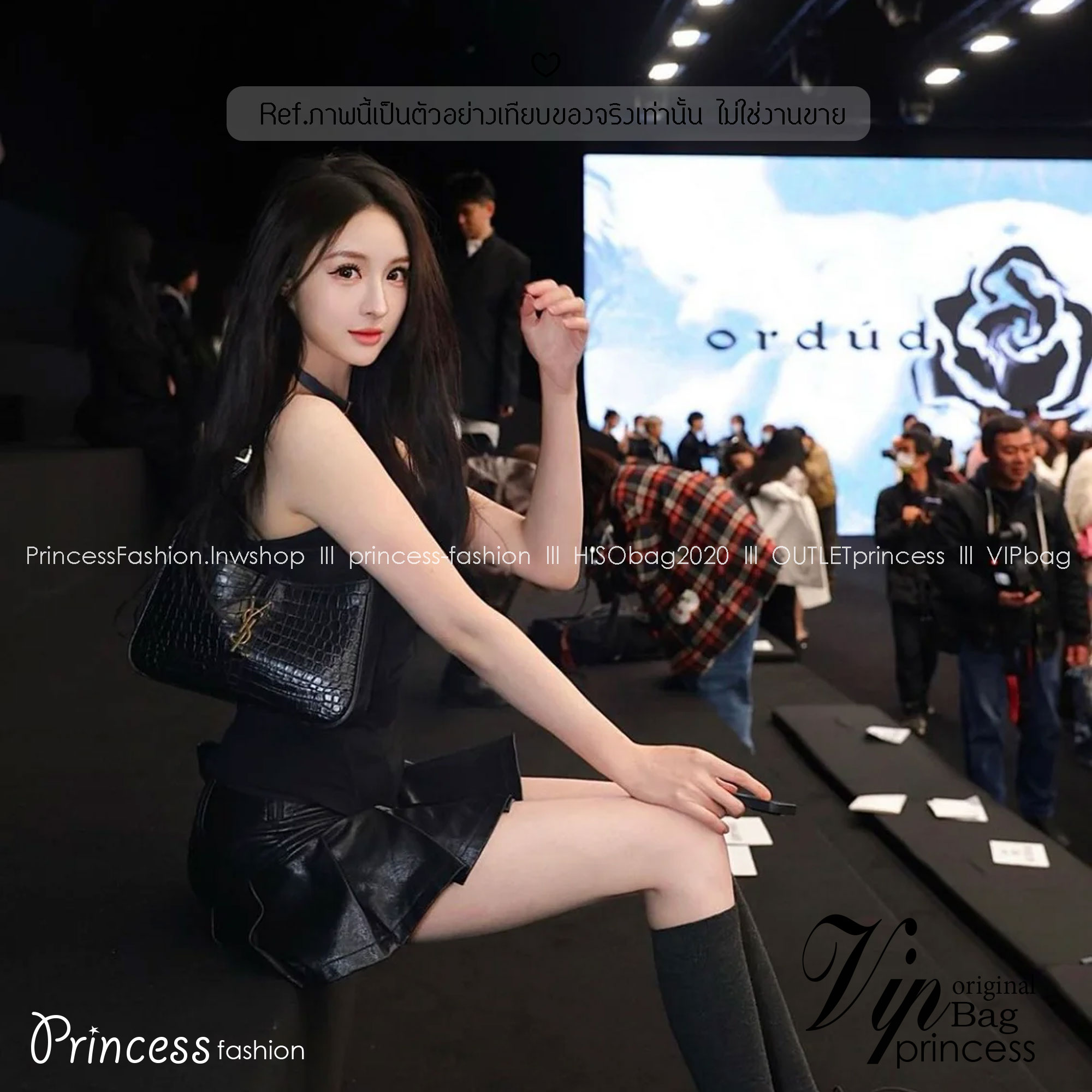 YSL le 5 à 7 in crocodile-embossed shiny leather / YSL croc hobo bag กระเป๋าสะพายไหล่ดีเทลหรู ฮอตไม่หยุด ฉ่ำสุดกับกระเป๋าสะพายไหล่ตัวแม่ คลาสสิค ดีเทลหรู สวยครบทุกมุมตอบโจทย์ทุกไลฟ์สไตล์ ใช้งานได้ง่ายและสะดวก *วัสดุหนังลายจระเข้ น้ำหนักเบา