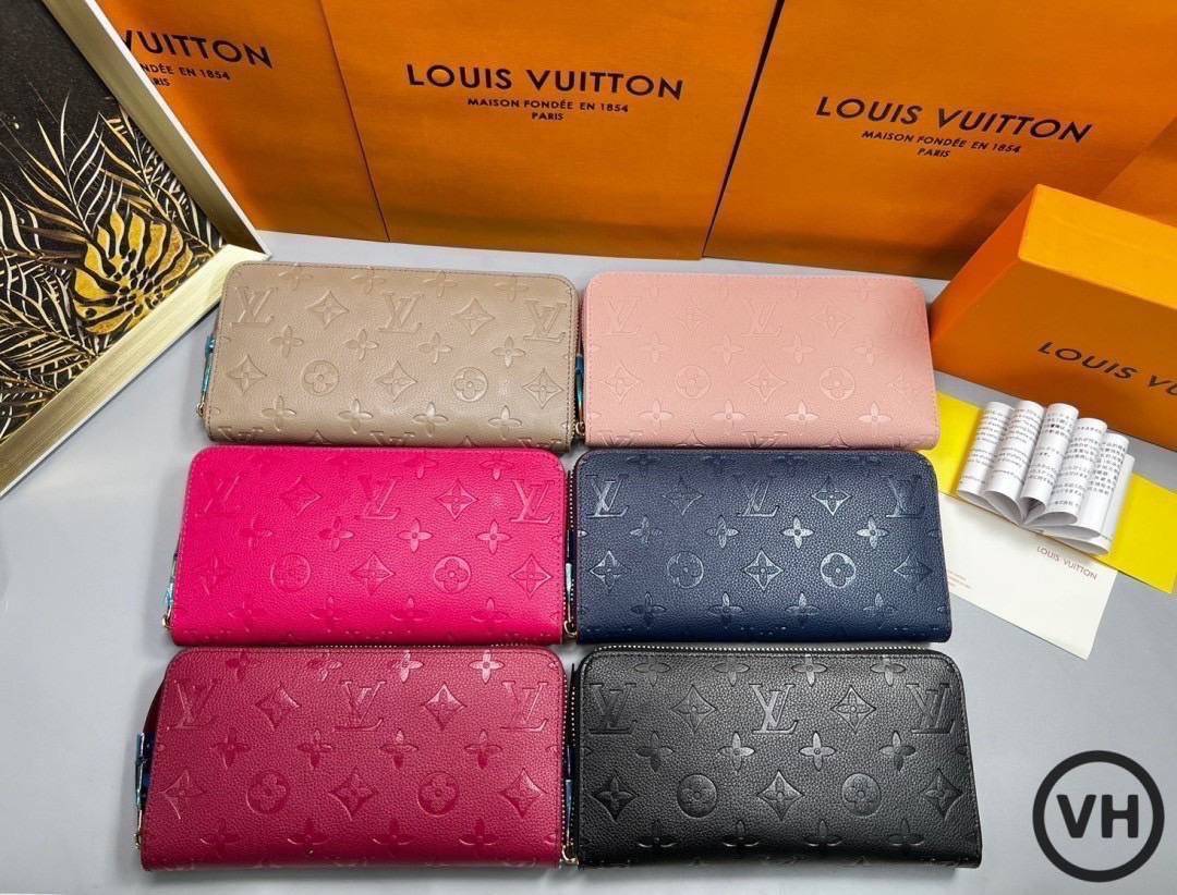ORI หนังแท้ | LV Zippy Horizontal Monogram Shadow / LV LongWallet กระเป๋าสตางค์ใบยาว กระเป๋าสตางค์ซิปรอบ
