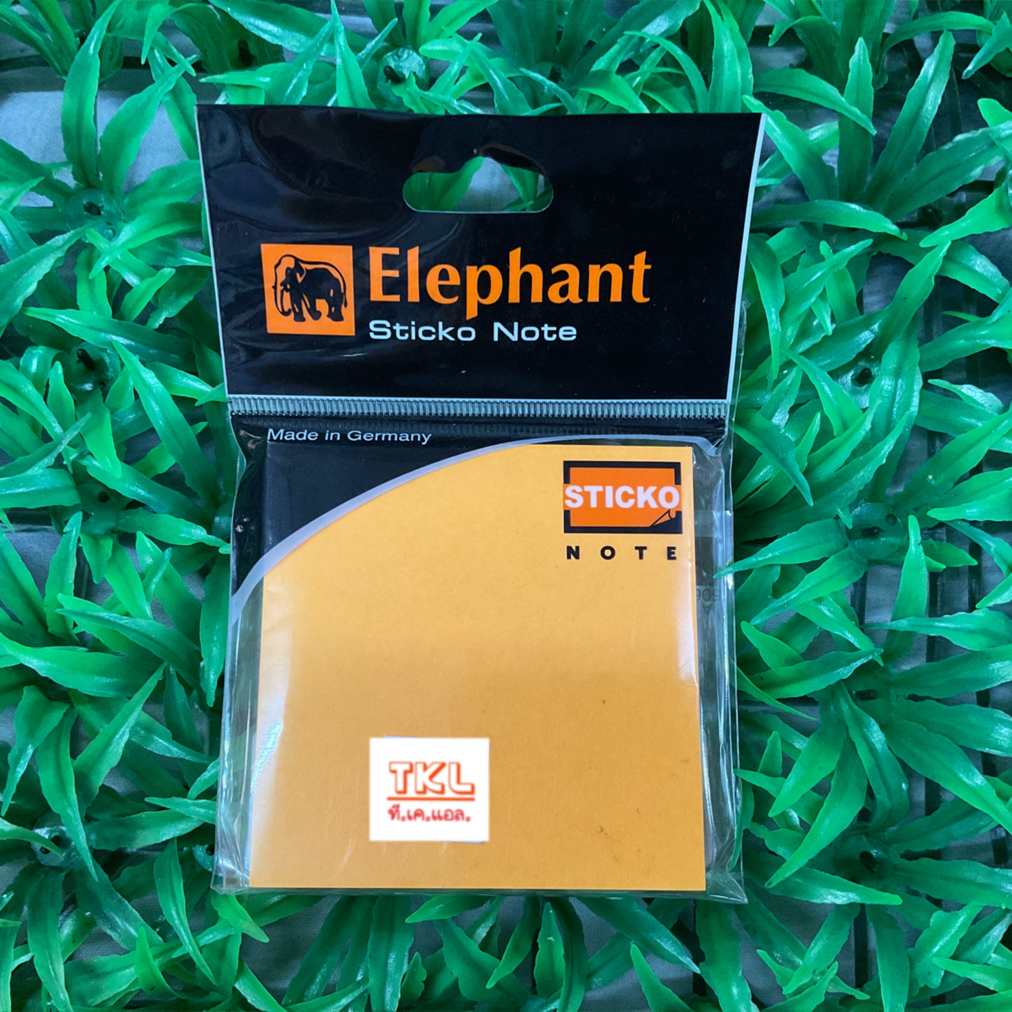 กระดาษโน๊ตกาวในตัว ตราช้าง นีออน ส้ม 3x3 นิ้ว 80 แผ่น