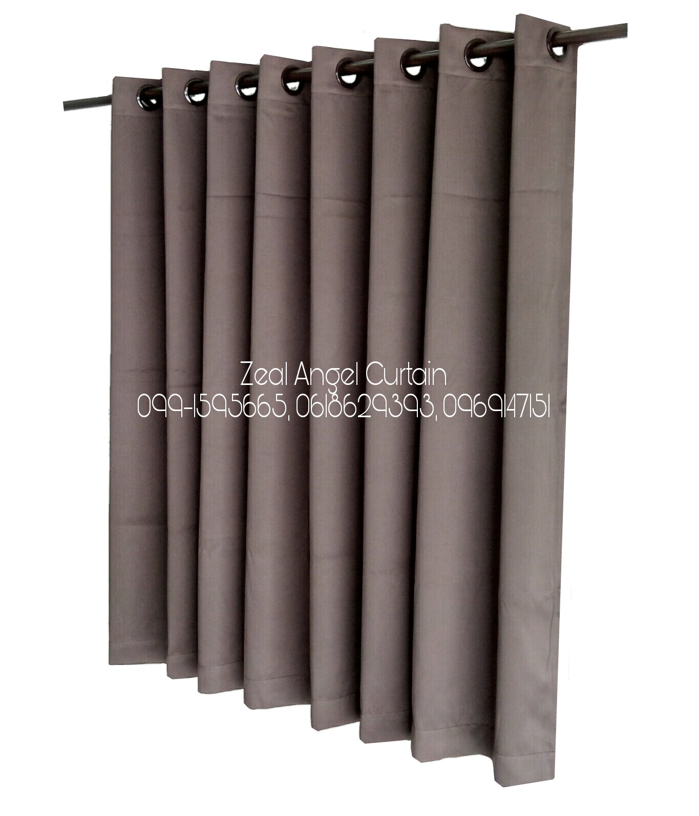 ผ้าม่านก.270*ส.180ซม./ผืน รุ่นโมเดิร์น(Modern) สีโอ้คเข้ม no.50