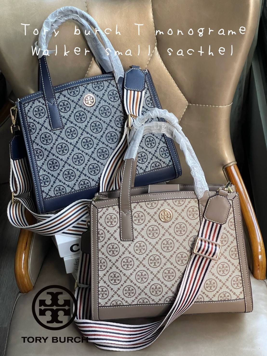 Tory burch T monograme Walker small sacthel คอลเลกชั่นนี้เป็นกระเป๋าที่ตอบโจทย์สาววัยทำงานอย่างมาก ใช้เป็น Everyday Bag สำหรับสาว ๆ เหมาะกับการใช้งานทุกช่วงเวลา ลวดลายของ T Monogram สุดคลาสสิก ตกแต่งขอบด้วยหนัง ยังจุของได้เยอะตอบโจทย์สาว ๆ ที่มีของใช้ส่วน