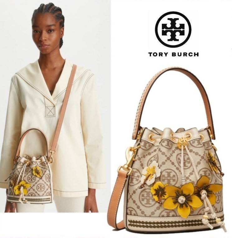 สวยโดดเด่น แต่แฝงความร่วมสมัยค่ะ! TORY BURCH CASUAL STYLE 3WAY LEATHER PURSES ELEGANT CROSSBODY((88963)) 🌼🌼🌼 พร้อมส่ง ห้ามพลาดเลยจริงๆค่ะ! กระเป๋าทรงถัง วัสดุ Jacquardทอล่ยแบรนด์+ขอบหนังแท้ เพิ่มดีเทลแบบถุกเข้ามาได้สวยโดดเด่น สะดุด