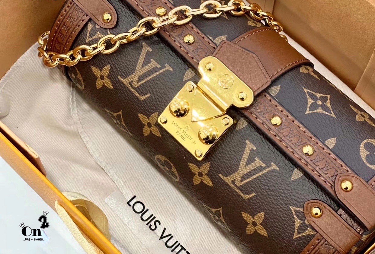 LV PAPILLON TRUNK Monogram coated canvas กระเป๋าสะพายทรงหมอน งานเปิดหน้าหนังลายโมโนแกรม อะไหล่ปั้มทุกจุด เกรดงานสวยเกินราคา ภาพสินค้าถ่ายจากงานขายจริง ใช้งานต่างประเทศได้